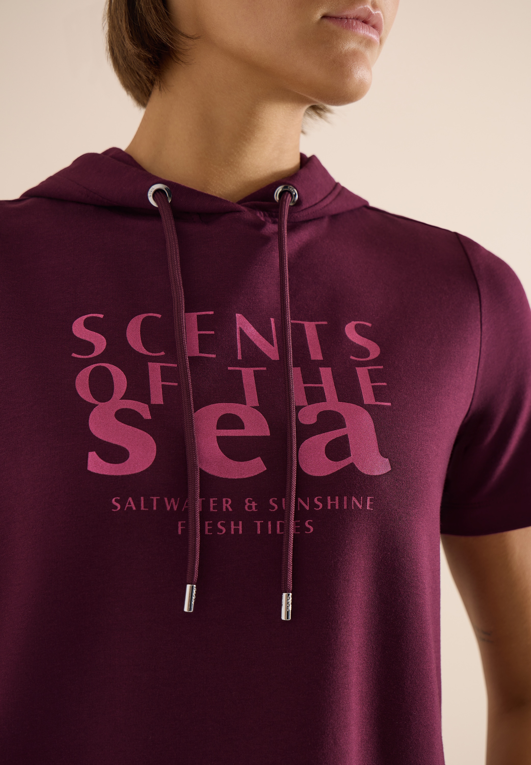 Cecil T-shirt à capuche avec inscription