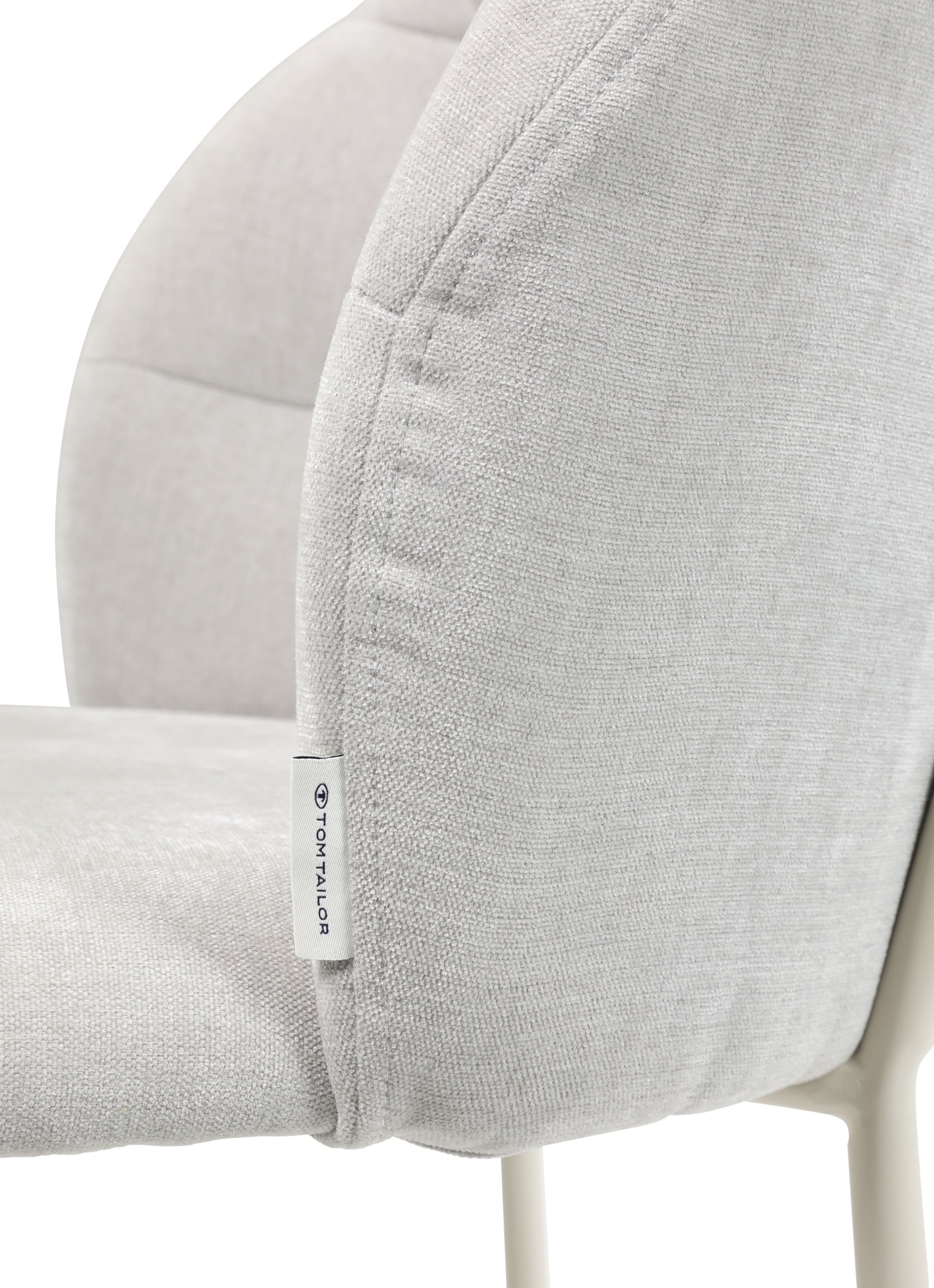 TOM TAILOR HOME 4-Fussstuhl »LEAF CHAIR« (Set) 2 Stk.4-Fussgestell, Raffung in der Rückenlehne