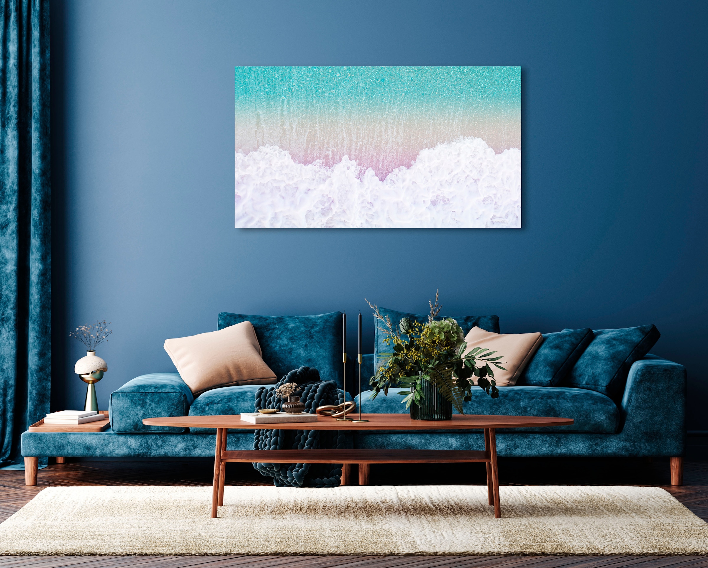 Image of queence Acrylglasbild "Ewok" Foto Meer Meer Bilder Spa Spa Bilder Strand 1 Stk. tlg. Fine Art-Print in Galeriequalität
