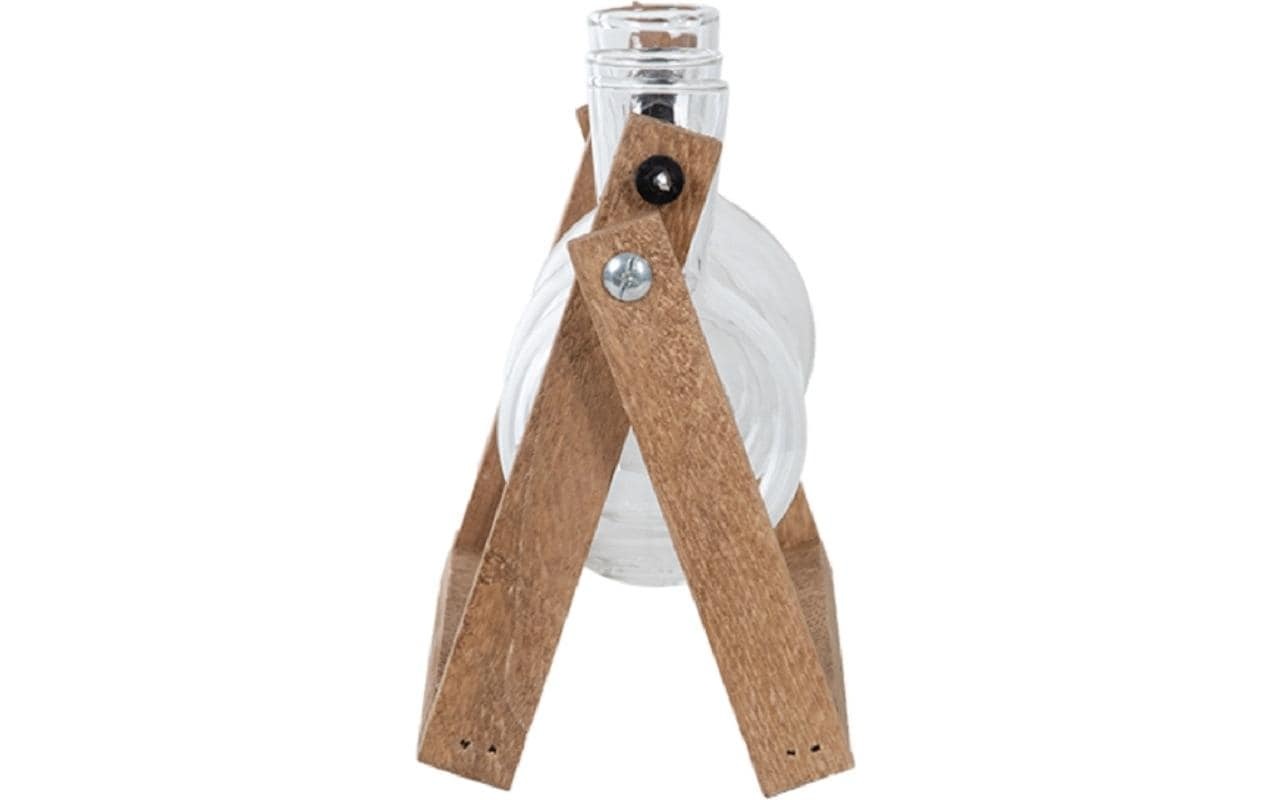 esschert design Dekovase »L 45437 cm, Braun/Transparent«, Holzart: Paulownia (China)