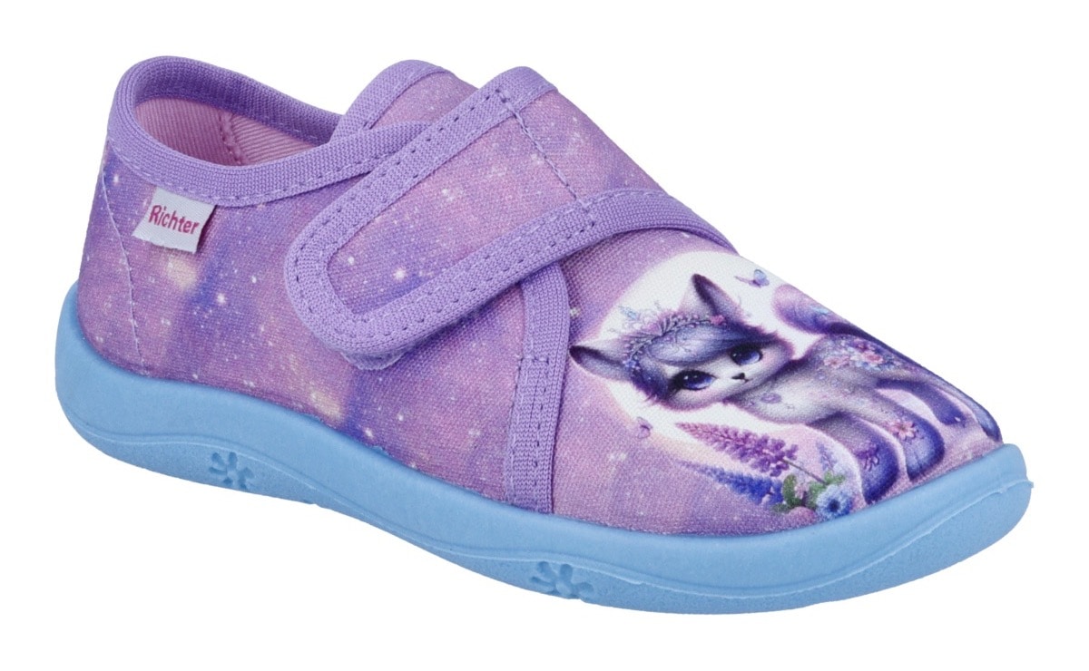 Image of Richter Hausschuh "Mia" Klettschuh, Kindergartenschuh, Grössenschablone zum Download