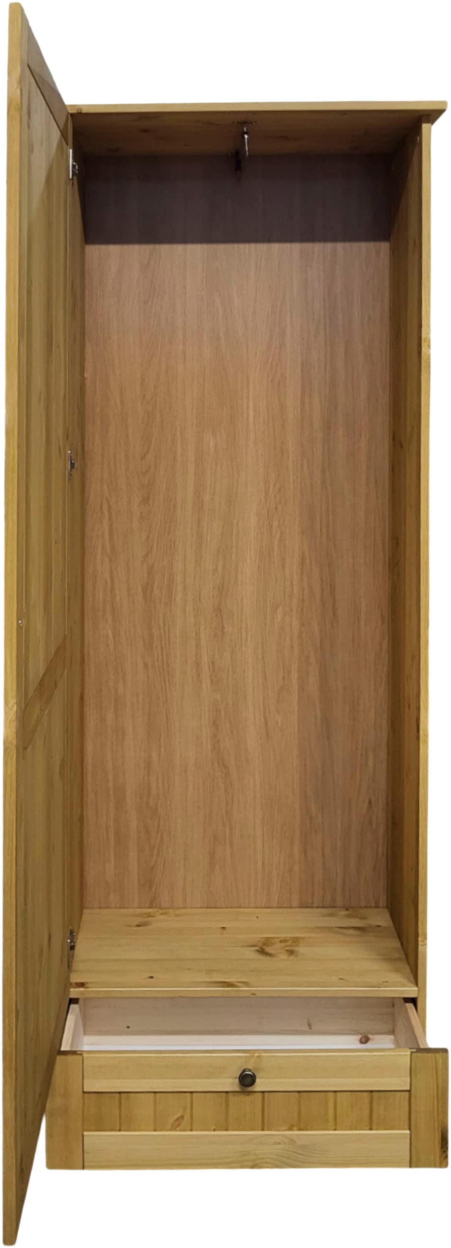 GOODproduct Garderobenschrank »Juventus« 1 Stk. tlg. aus massiver Kiefer, Breite  67cm, mit Kleiderstange