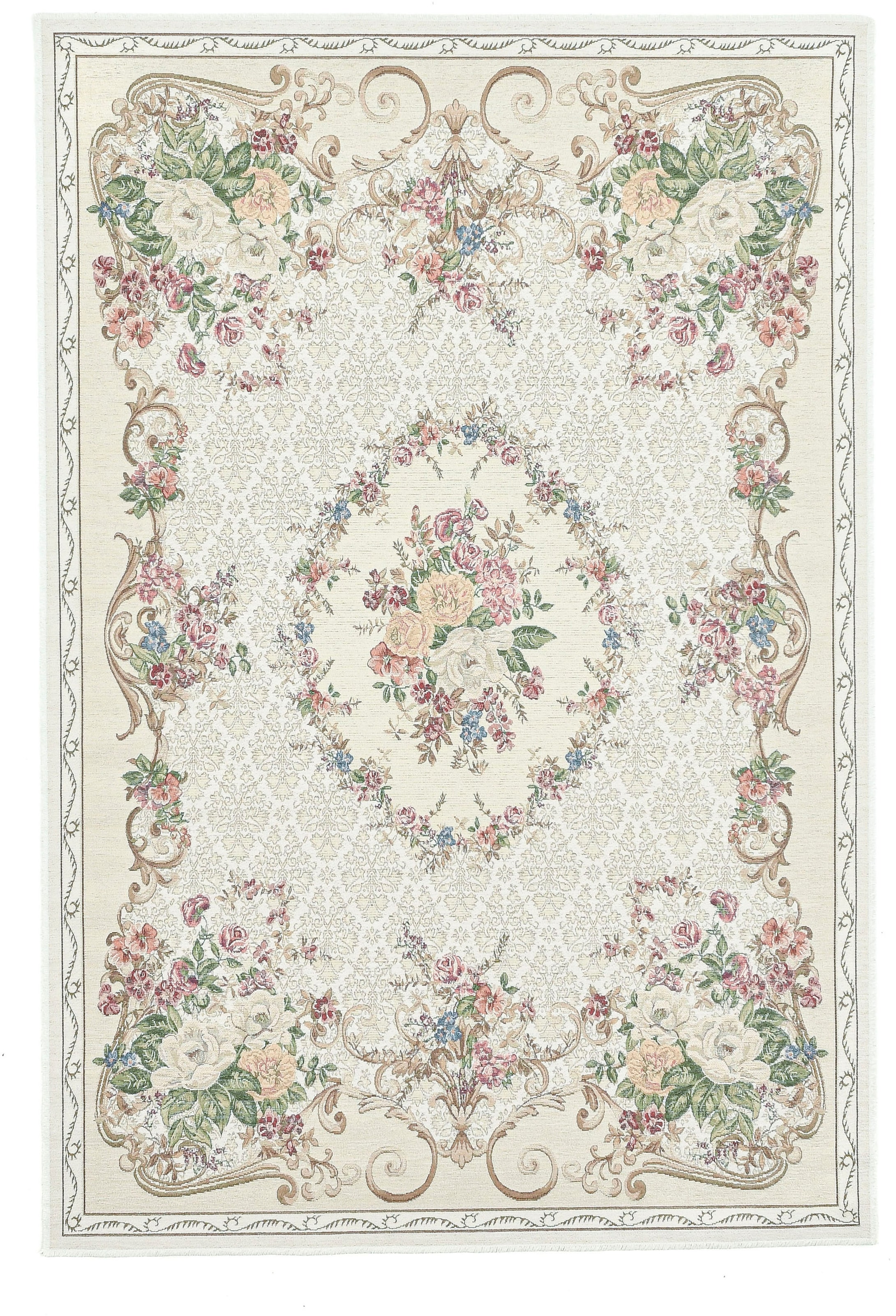 THEKO Teppich »Flomi Floral«, rechteckig, gewebt, Blumen Design, ideal im  Wohnzimmer & Schlafzimmer kaufen | Kurzflor-Teppiche