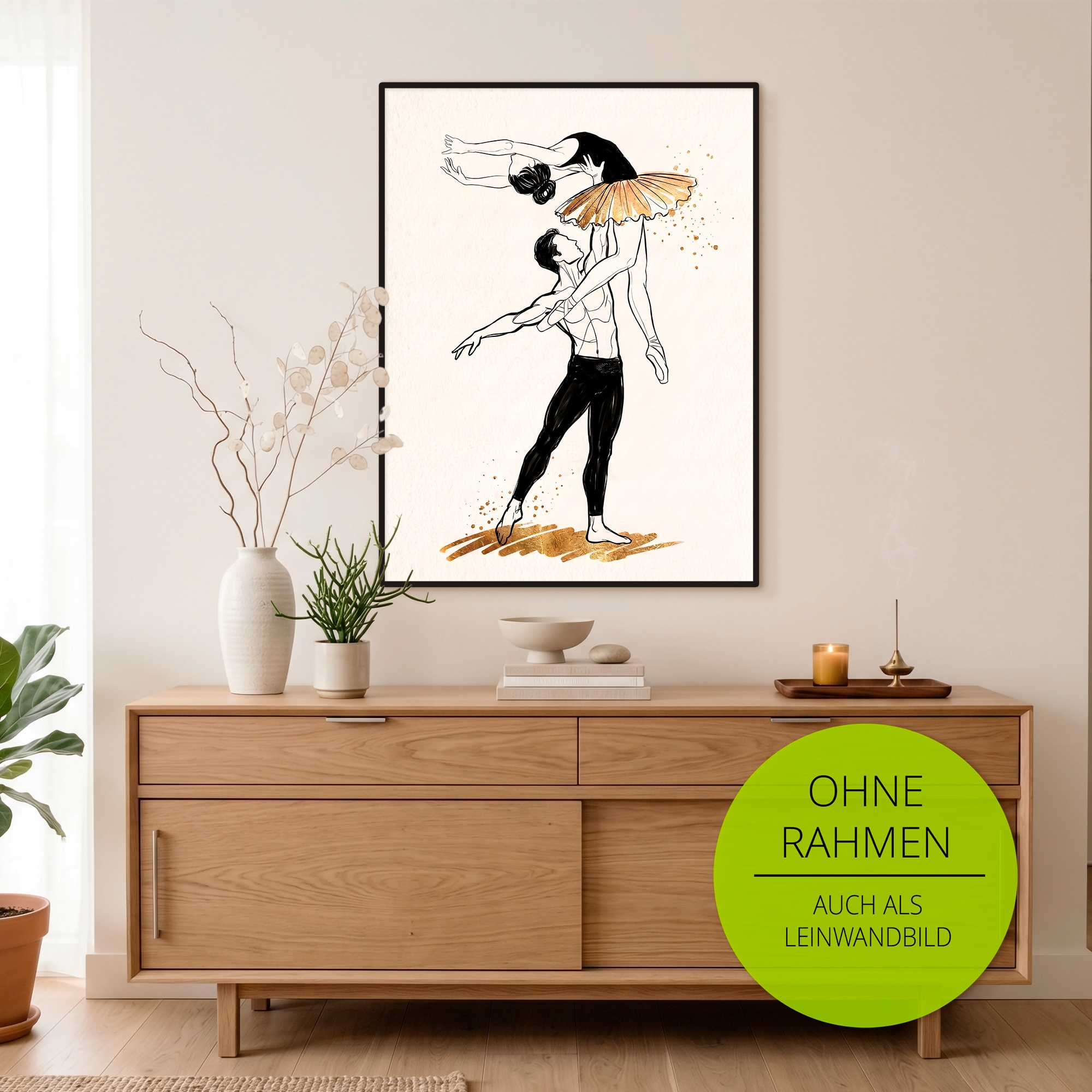 GOODproduct Wandbild »Ballet I« Tanz 1 Stk. tlg. als Poster oder Leinwandbild in versch. Grössen