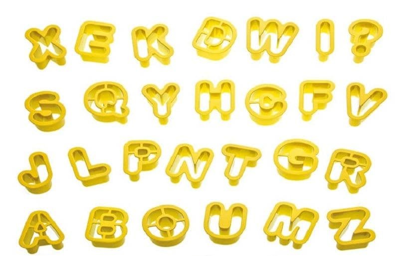 Image of Ausstechform "Decora 36 Stück, Alphabet und Zahlen" Kunststoff 36 Stk. tlg.