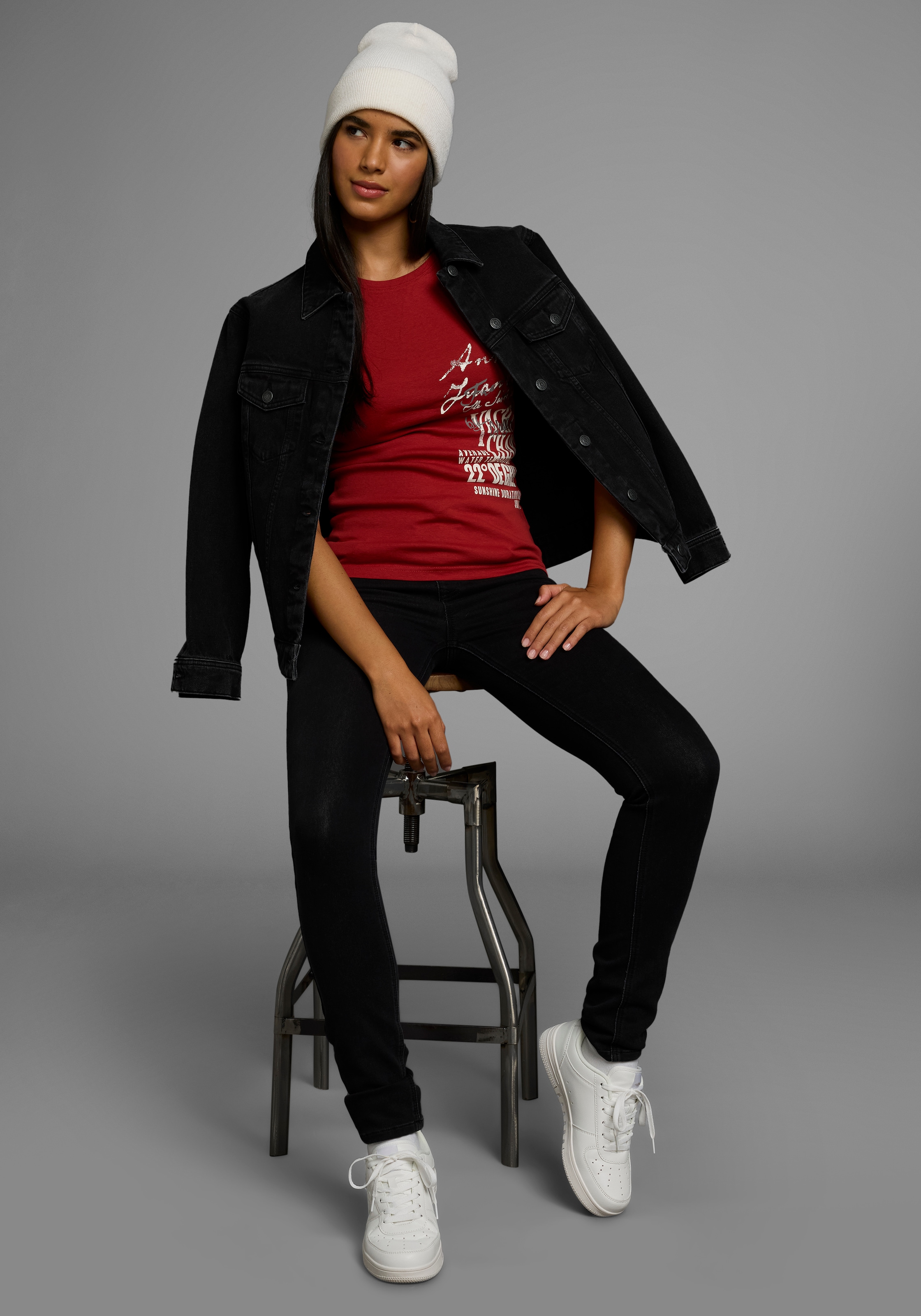 KangaROOS T-Shirt, im Basic-Look mit Print