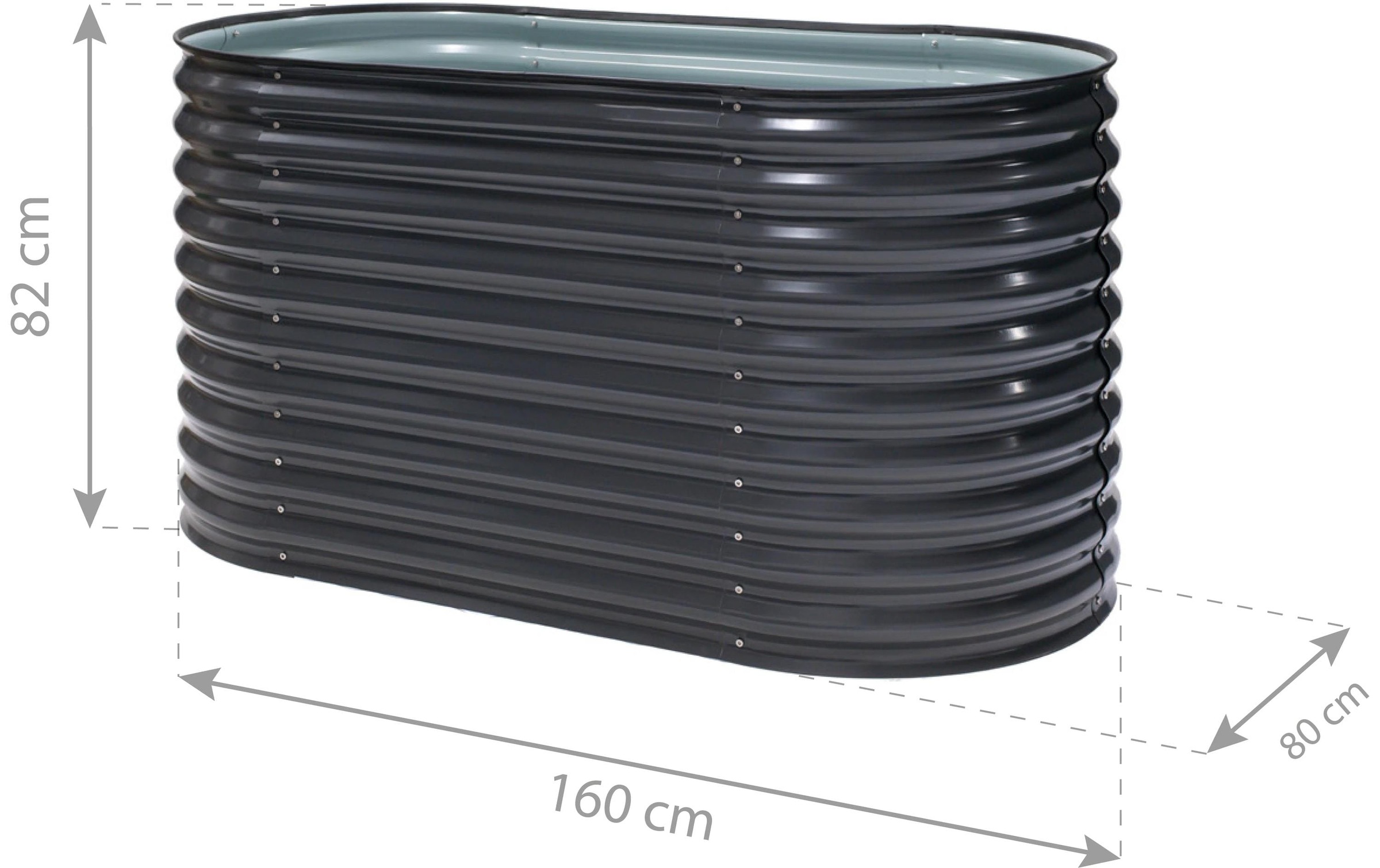 WESTMANN Hochbeet »Oval 160« BxTxH: 160x80x82 cm