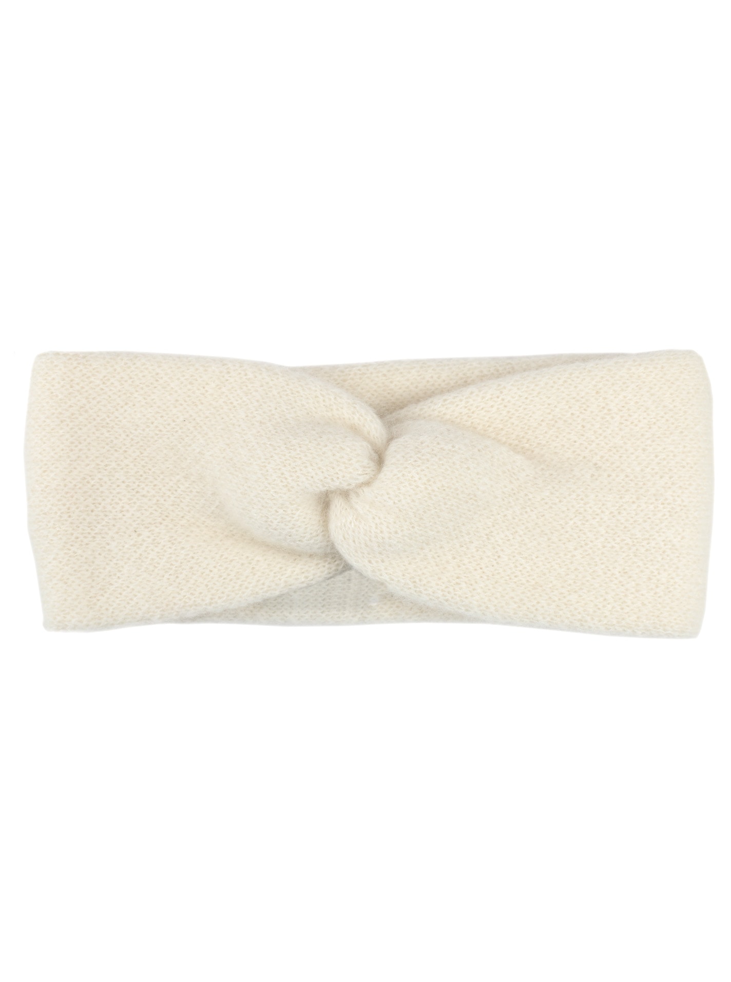 Image of Zwillingsherz Stirnband ""Classic"" Knoten vorn, Cashmere, Feinstrick