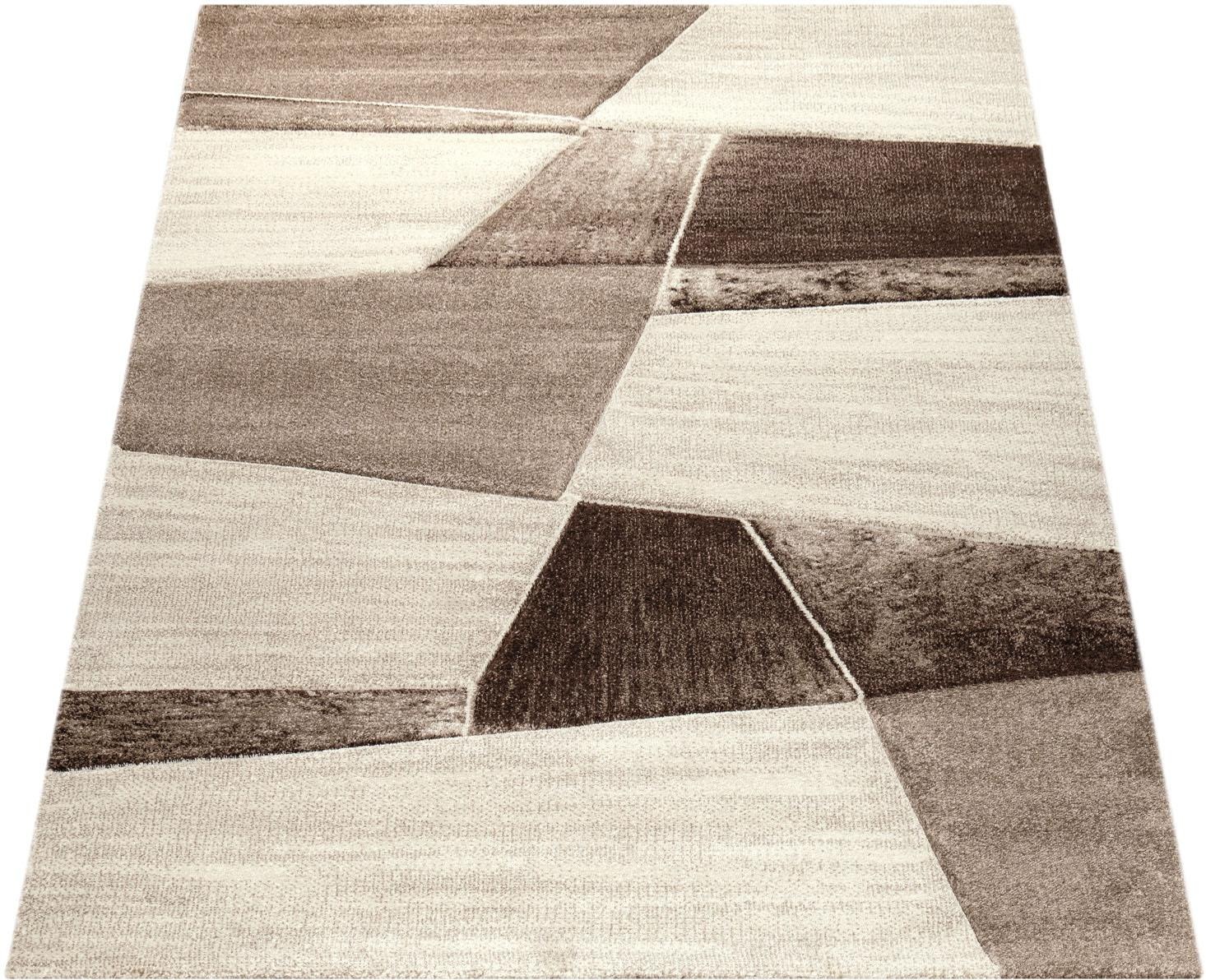 Image of Paco Home Teppich »Diamond 662«, rechteckig, 18 mm Höhe, 3D-Design, Kurzflor, modernes geometrisches Muster, ideal im Wohnzimmer & Schlafzimmer bei Ackermann Versand Schweiz