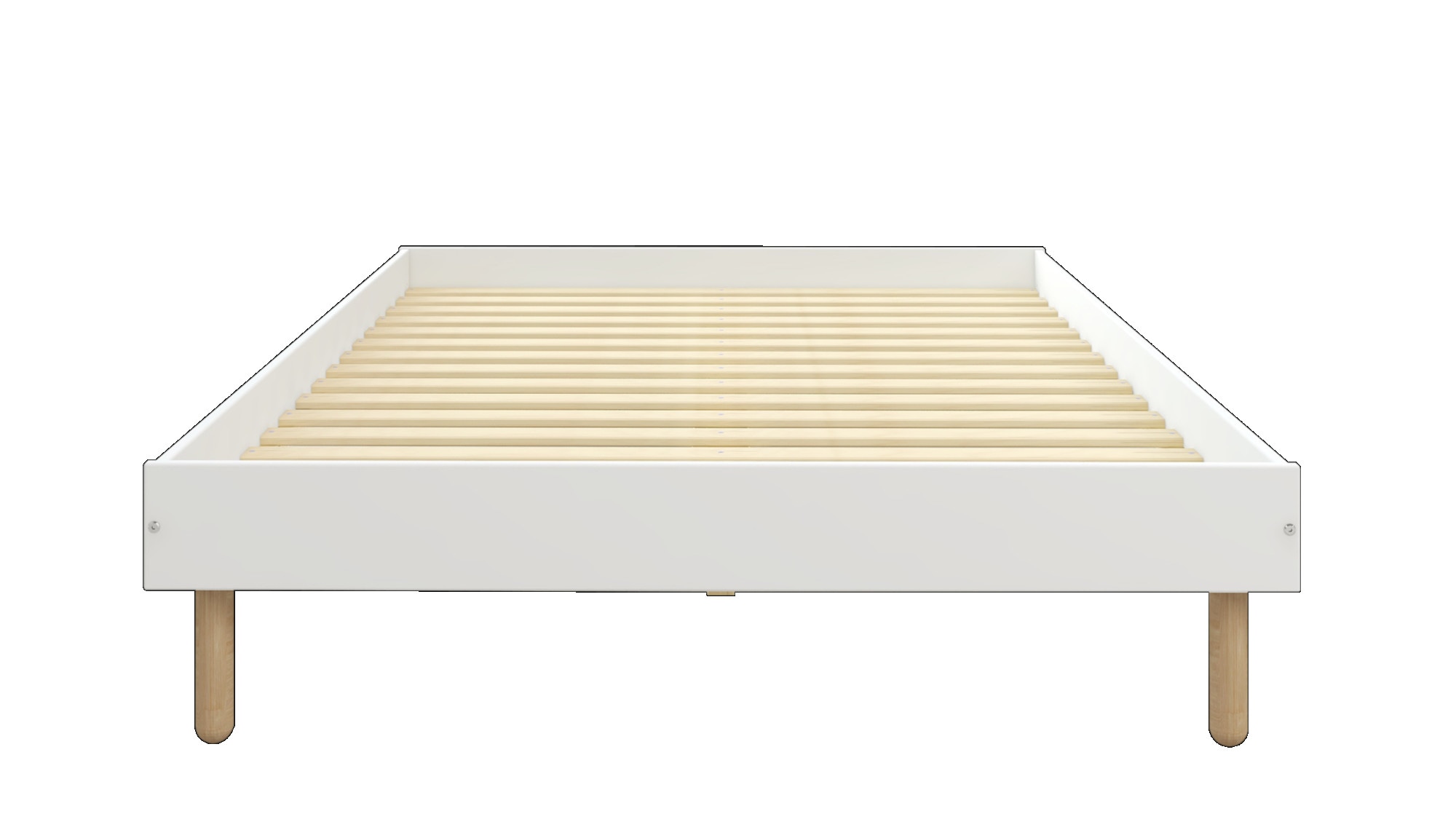 Home affaire Bett »Dagmar, Bettgestell, teilMDF, minimalistisches Design«, Breite 140 cm, inklusive feste Latten aus massiver Kiefer