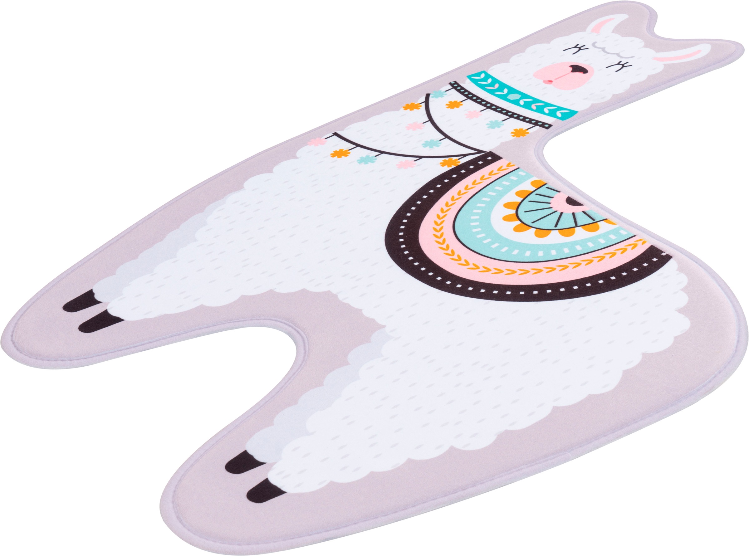 Image of Obsession Kinderteppich »My Mila Kids 140«, Motivform, 8 mm Höhe, Motiv Lama, waschbar, Kinderzimmer bei Ackermann Versand Schweiz