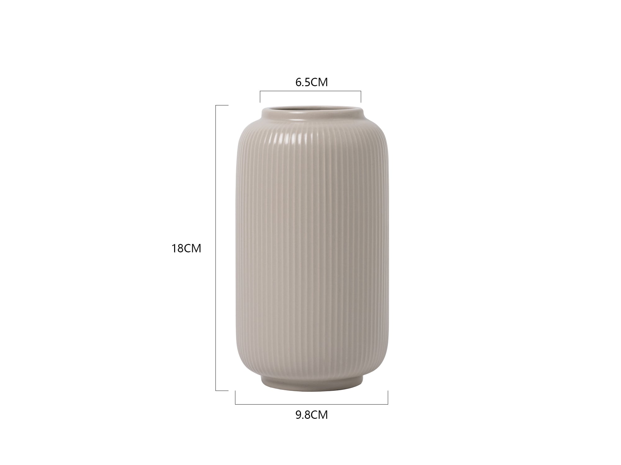 GOODproduct Tischvase »Ylvii, innen vollständig glasiert und wasserundurchlässig« aus Keramik, uni matt oder mit glänzender Effektglasur, creme und blau