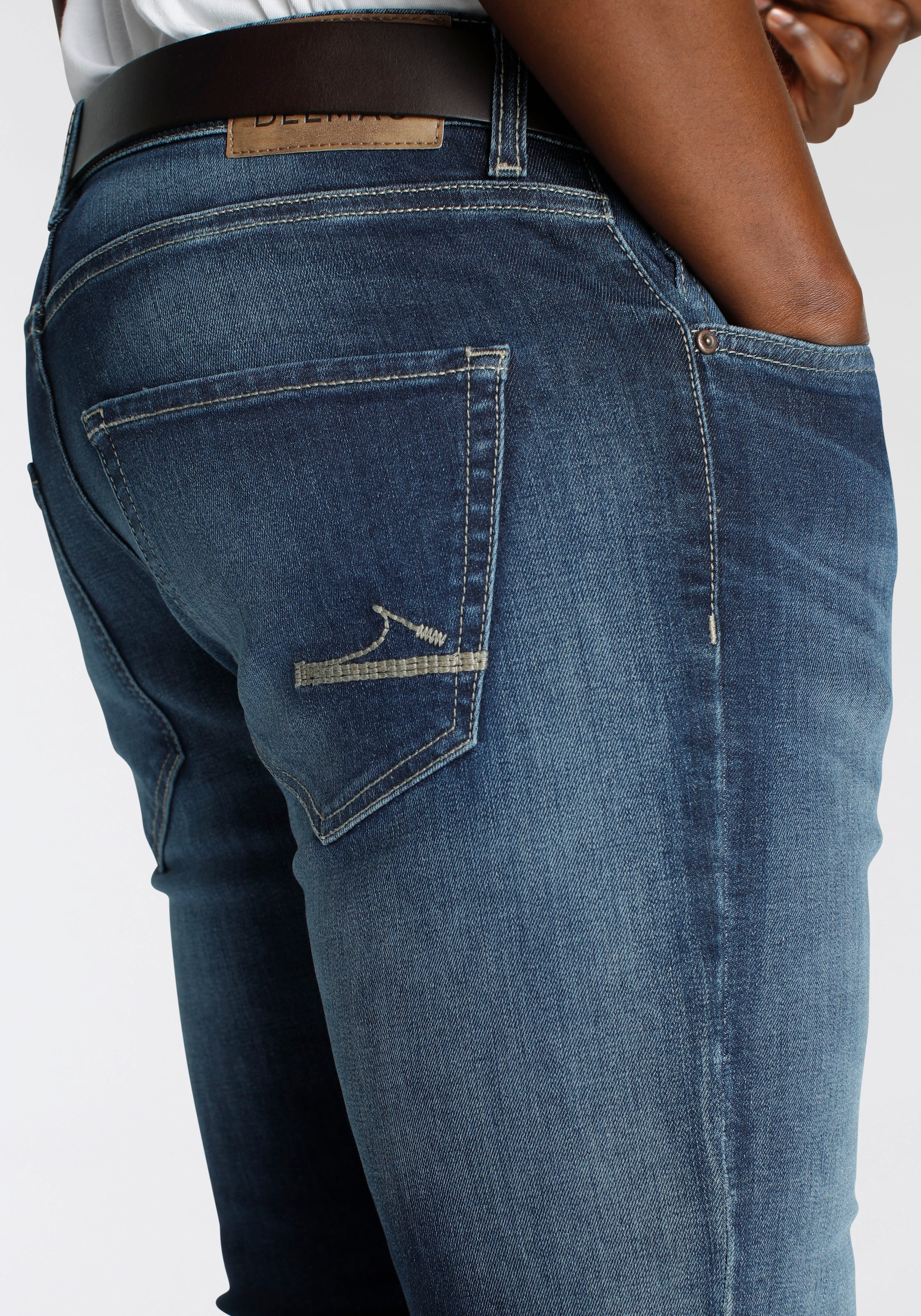 DELMAO Stretch-Jeans »"Reed"«, mit schöner Innenverarbeitung - NEUE MARKE!