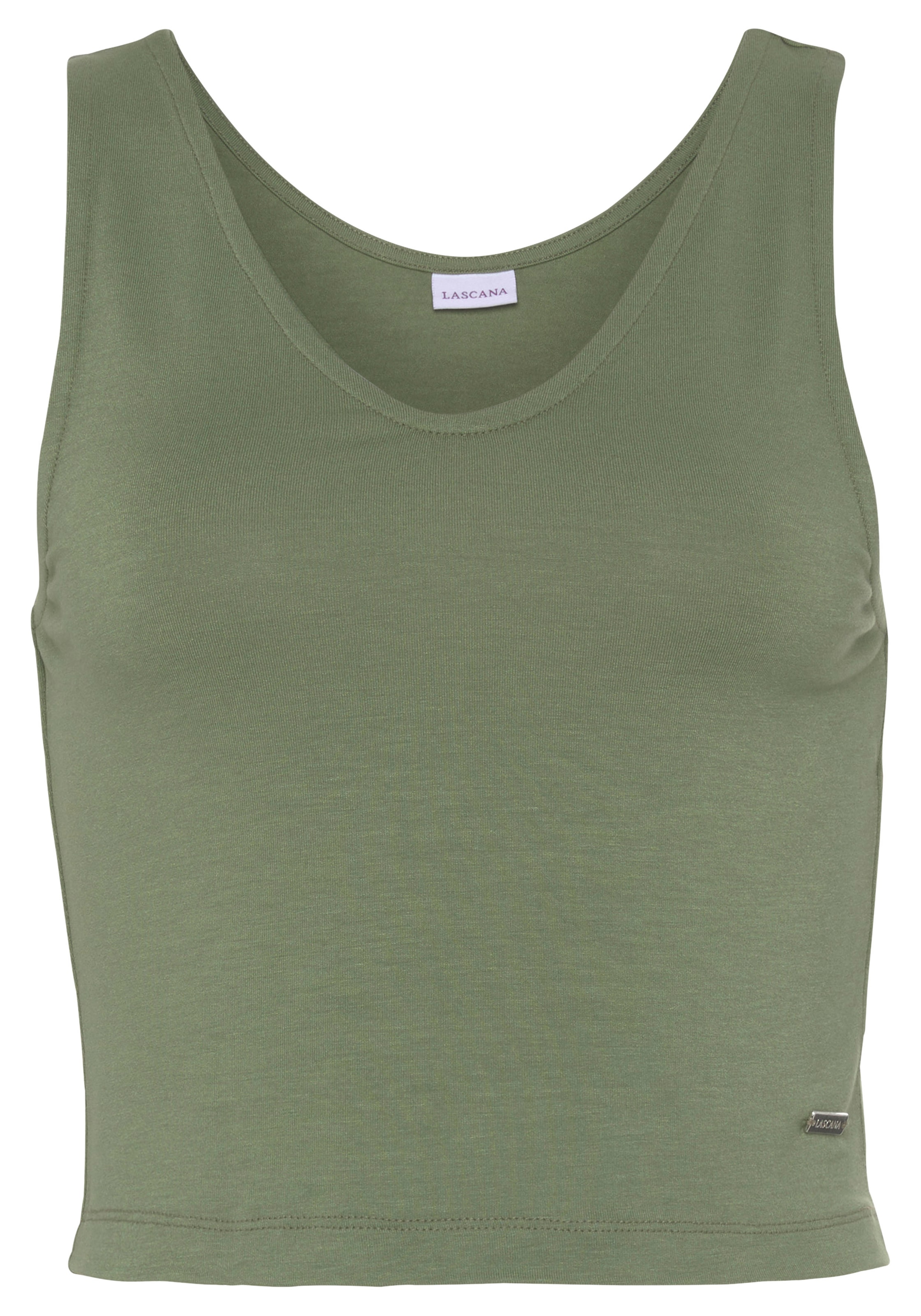 LASCANA Tanktop, modisch kurzer Schnitt