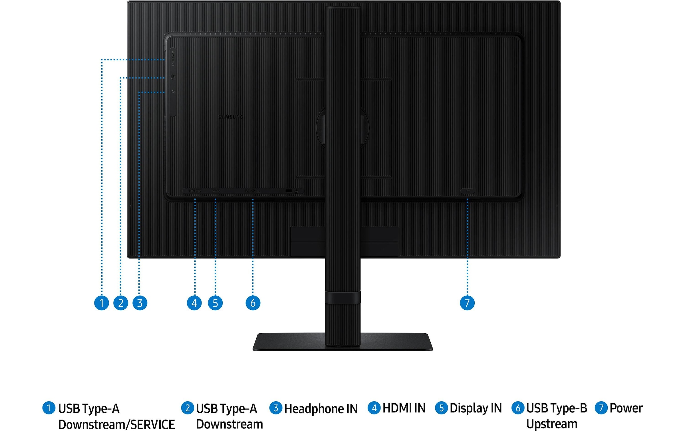 Samsung Moniteur LED »ViewFinity S6 LS32D600EAUXEN« 81,28 cm/32 ″  2560 x 1440 px 5 Reaktionszeit 100 Hz