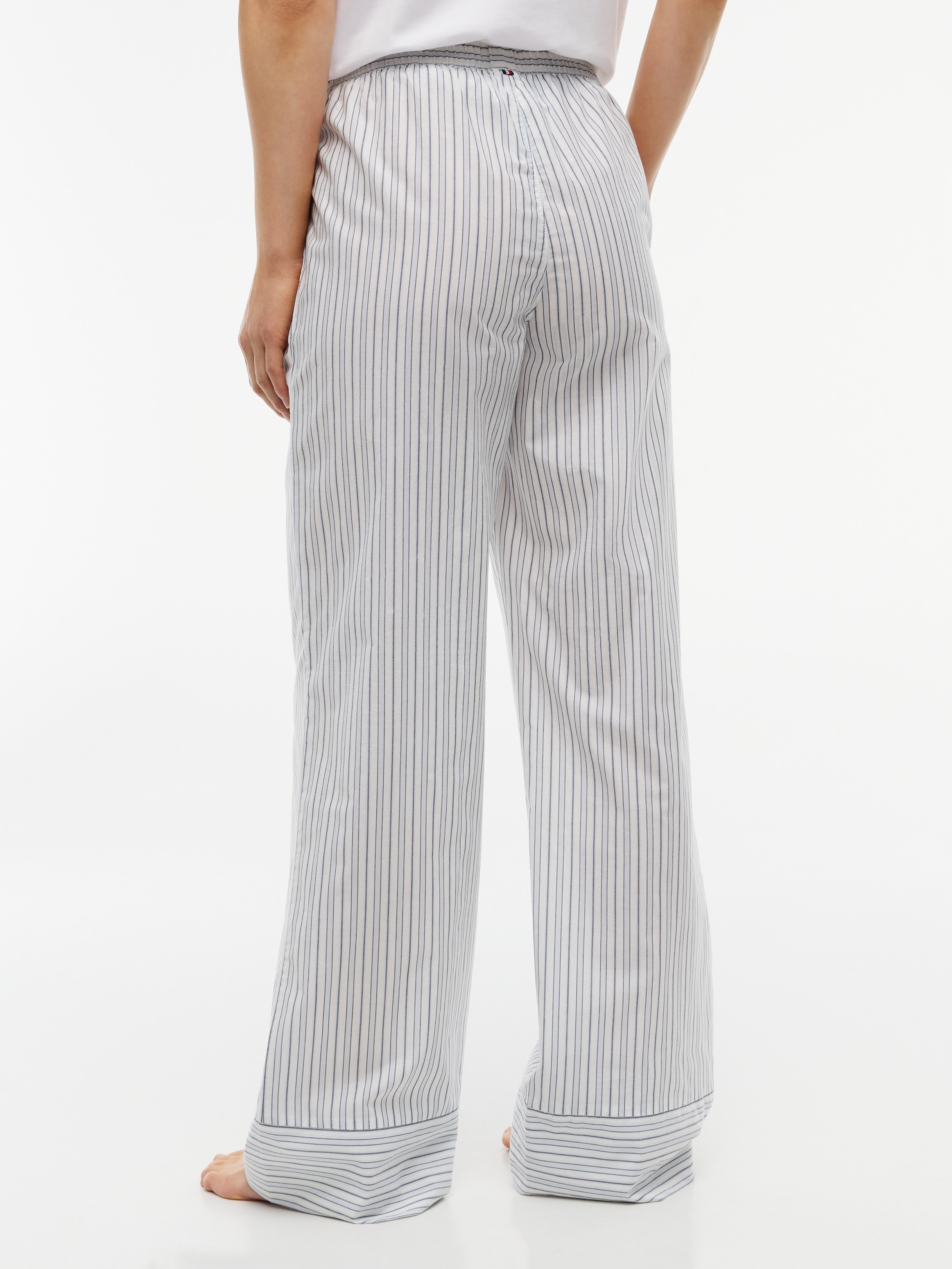 Tommy Hilfiger Underwear Pyjamahose »POPLIN STRIPE PANTS«  mit Elastikbund mit Label-Aufnäher