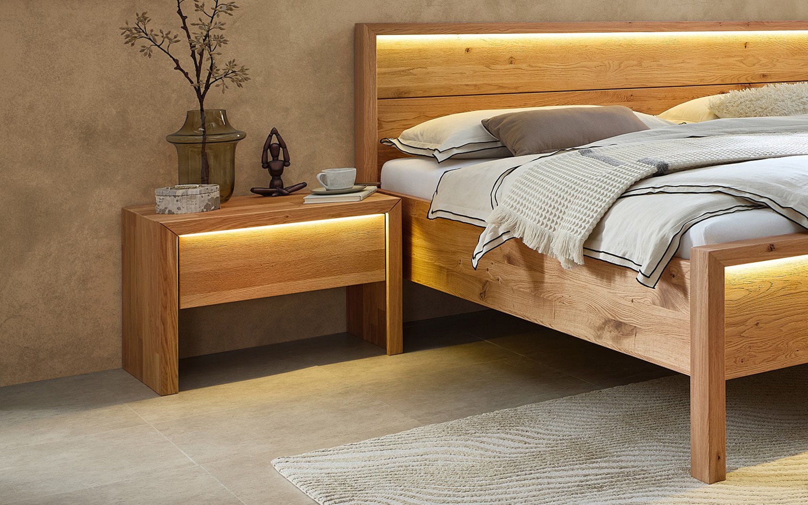 Home affaire Console de nuit »Ambroise« inkl. LED-Beleuchtung