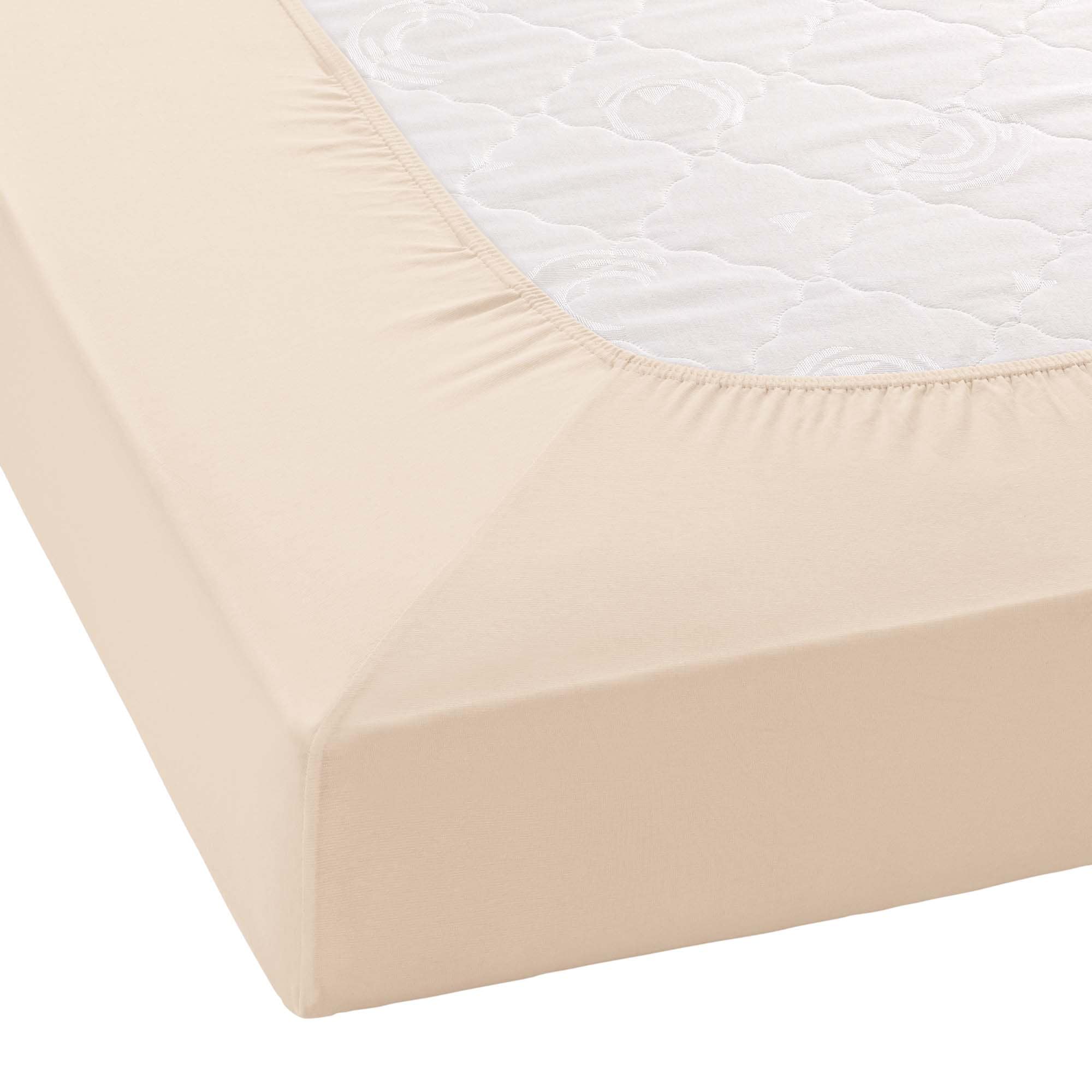 Janine Spannbettlaken »MAKO-FEINJERSEY 5007« aus 100% Baumwolle, für Matratzen bis 26 cm Höhe
