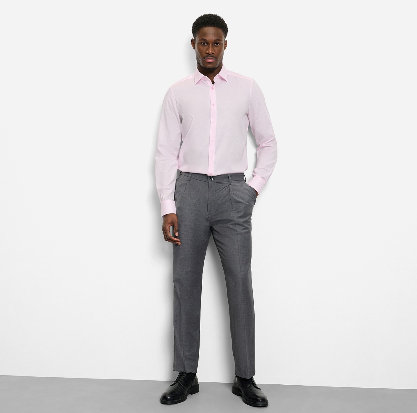 OLYMP Chemise à manches longues »Level Five« Under-Button-down-Kragen, Businesshemd, body fit, fein strukturiert