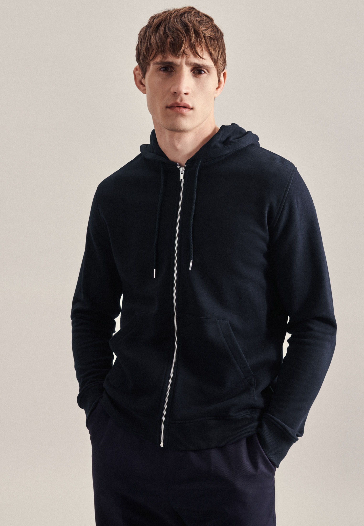 Image of seidensticker Sweatjacke »Regular«, Langarm Kapuze Uni bei Ackermann Versand Schweiz