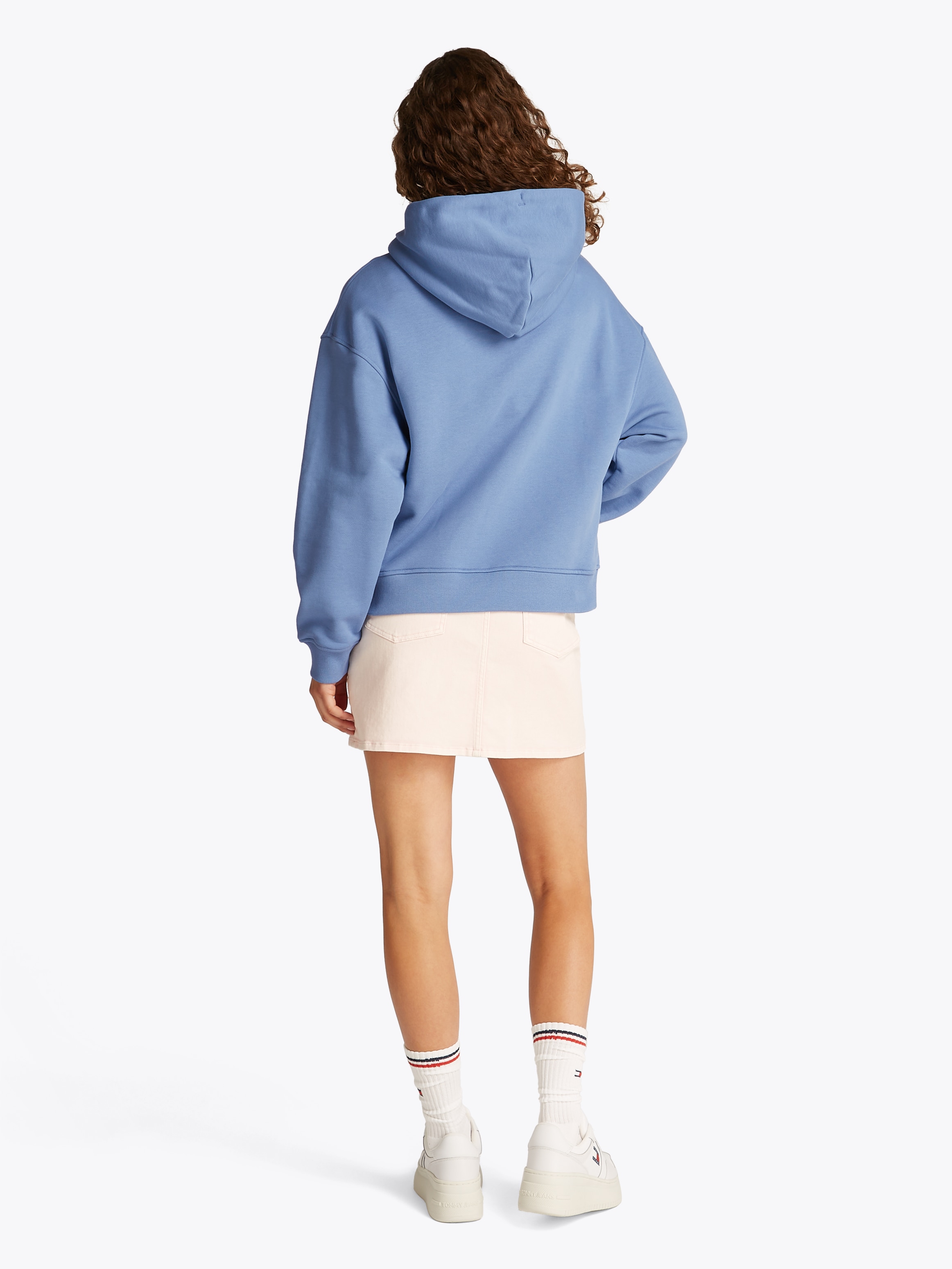 Tommy Jeans Curve Kapuzensweatshirt »TJW BXY BADGE HOODIE EXT«, in Grossen Grössen, Kapuze, Badge