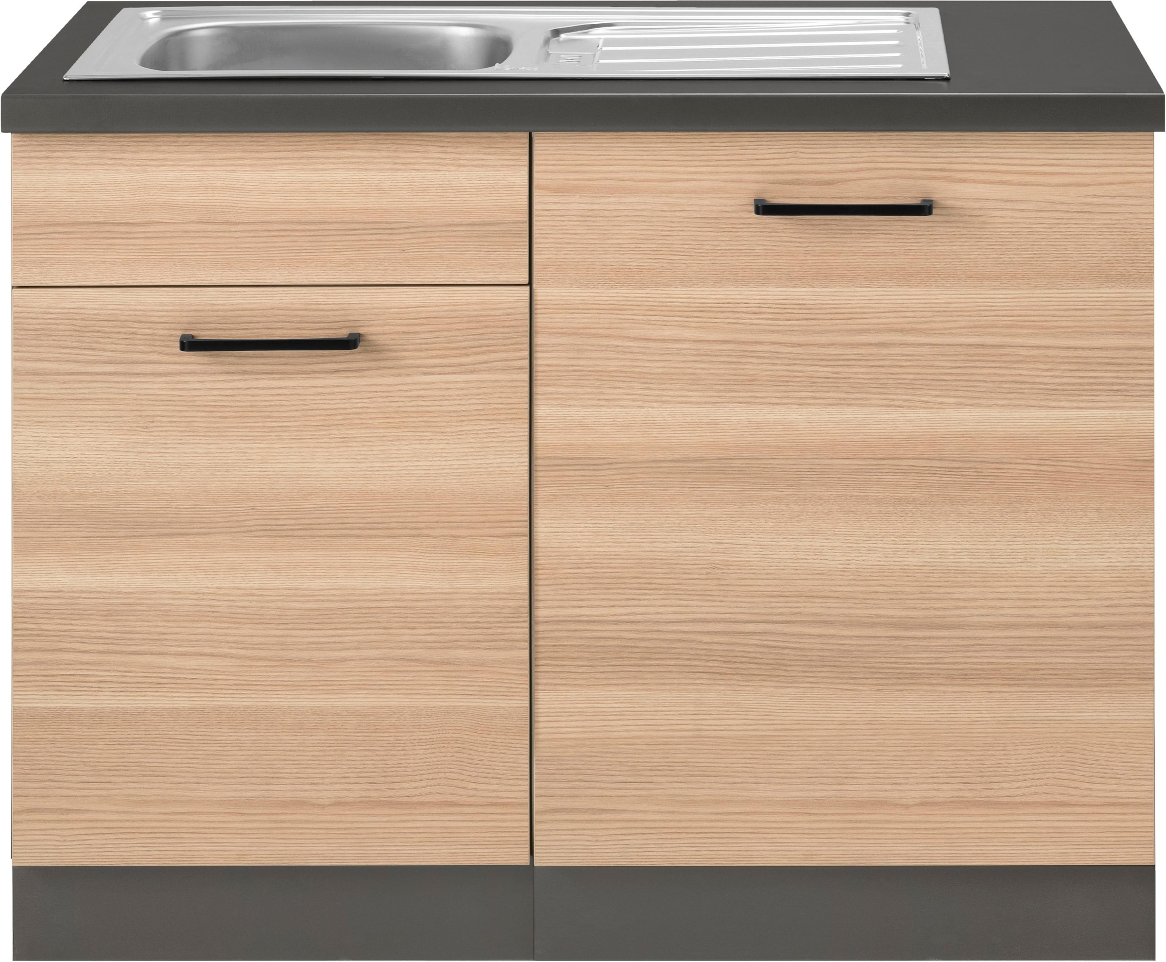 wiho Küchen Spülenschrank »Esbo«, 110 cm breit, inkl. Tür/Sockel für  Geschirrspüler