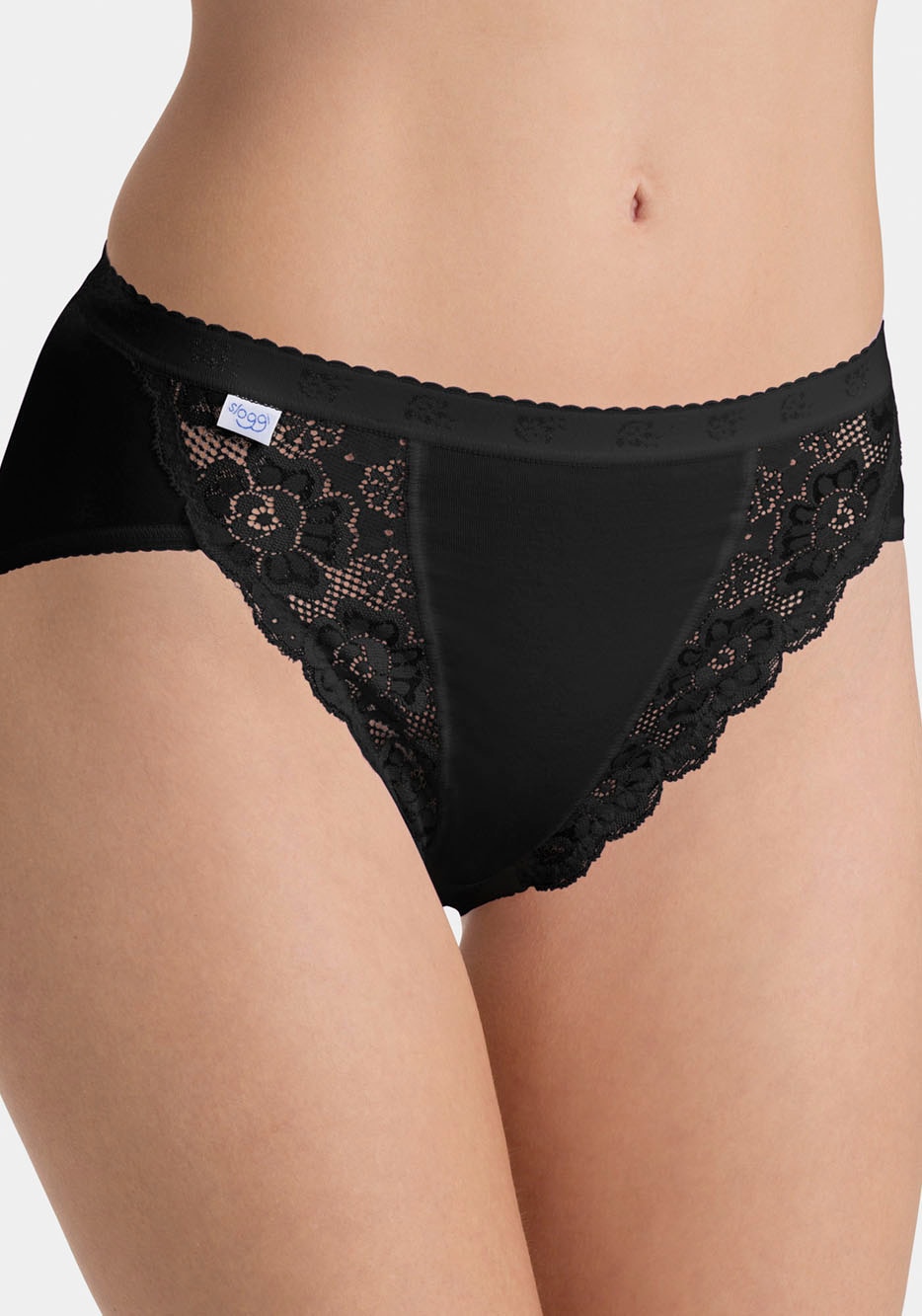 sloggi Tai-Slip »Chic Tai 4P«, (4er Pack), Damenslip mit elastischen Spitzeneinsätzen