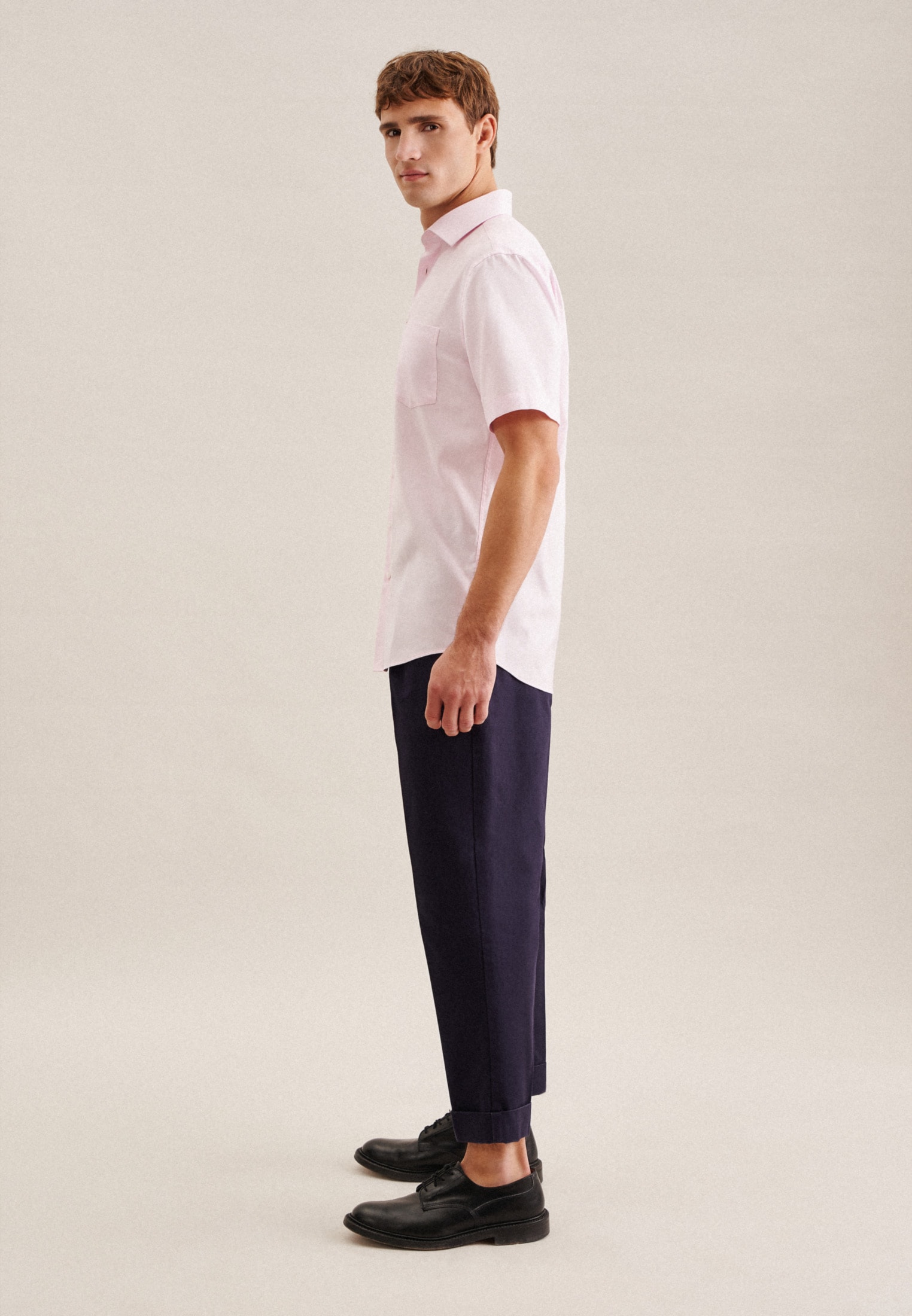 seidensticker Chemise d'affaires »Regular« Regular Kurzarm Kentkragen Uni