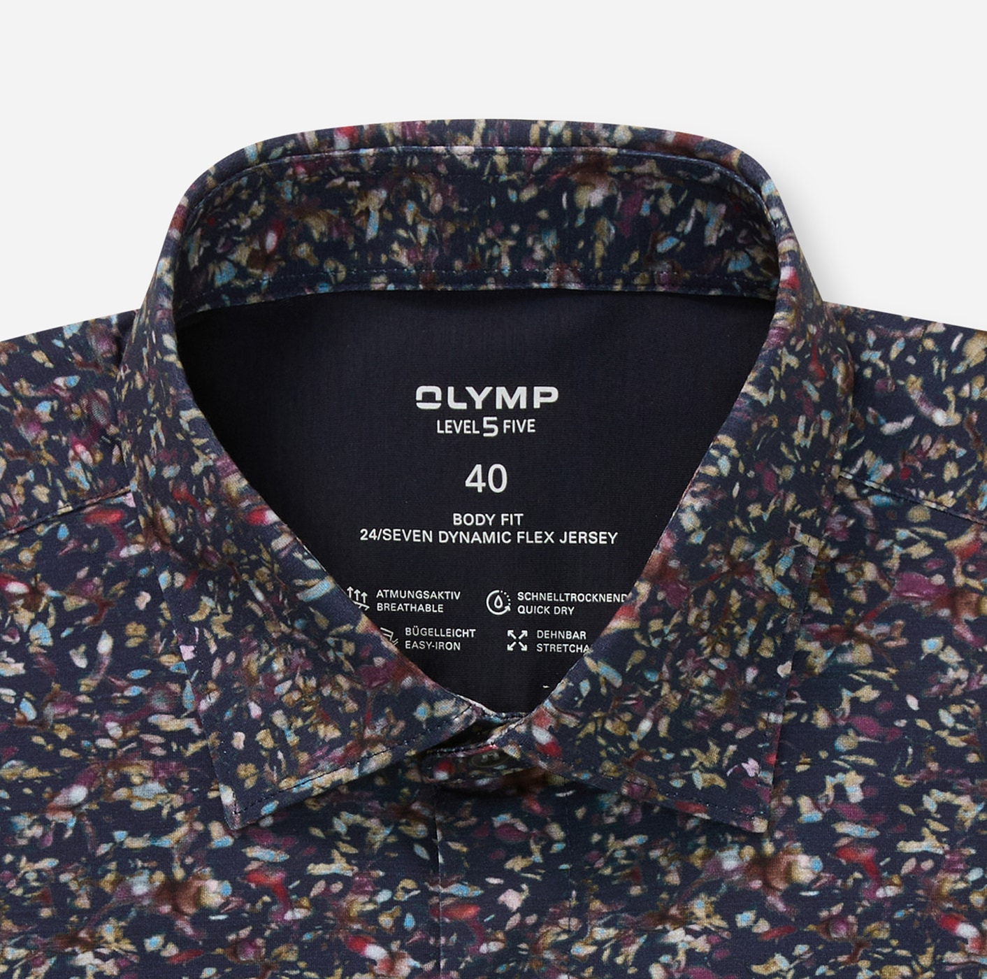 OLYMP Chemise à manches longues »Level Five 24/Seven« Businesshemd, body fit, Kentkragen, bügelleicht