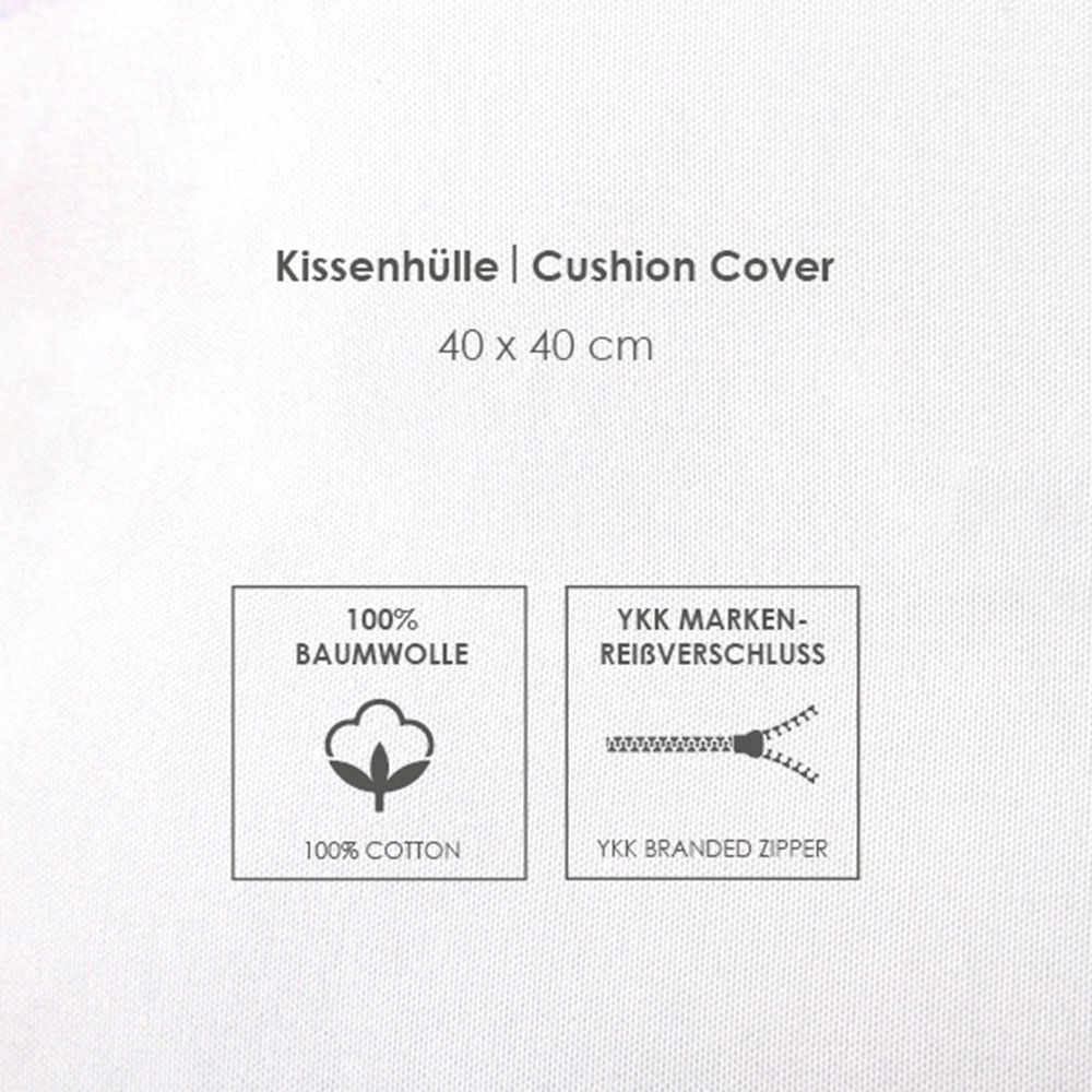 SOCCX Kissenhülle "Coastal Stripes" gewebtes Label