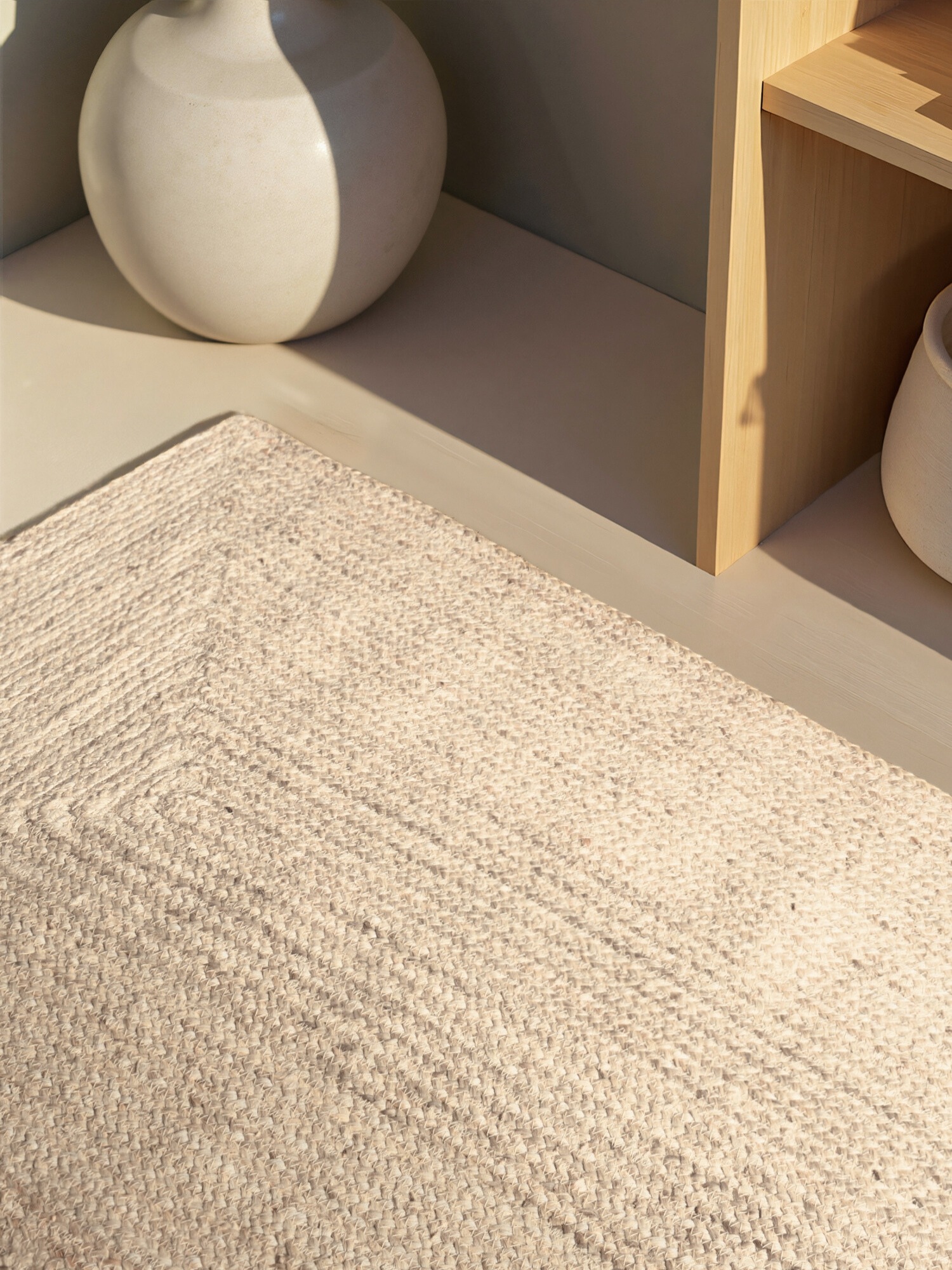 HANSE Home Tapis »Juteteppich Teppich Juno« Rectangulaire 9 mm Höhe jute, forme, fait main, tapis de salon, tapis naturel, salon