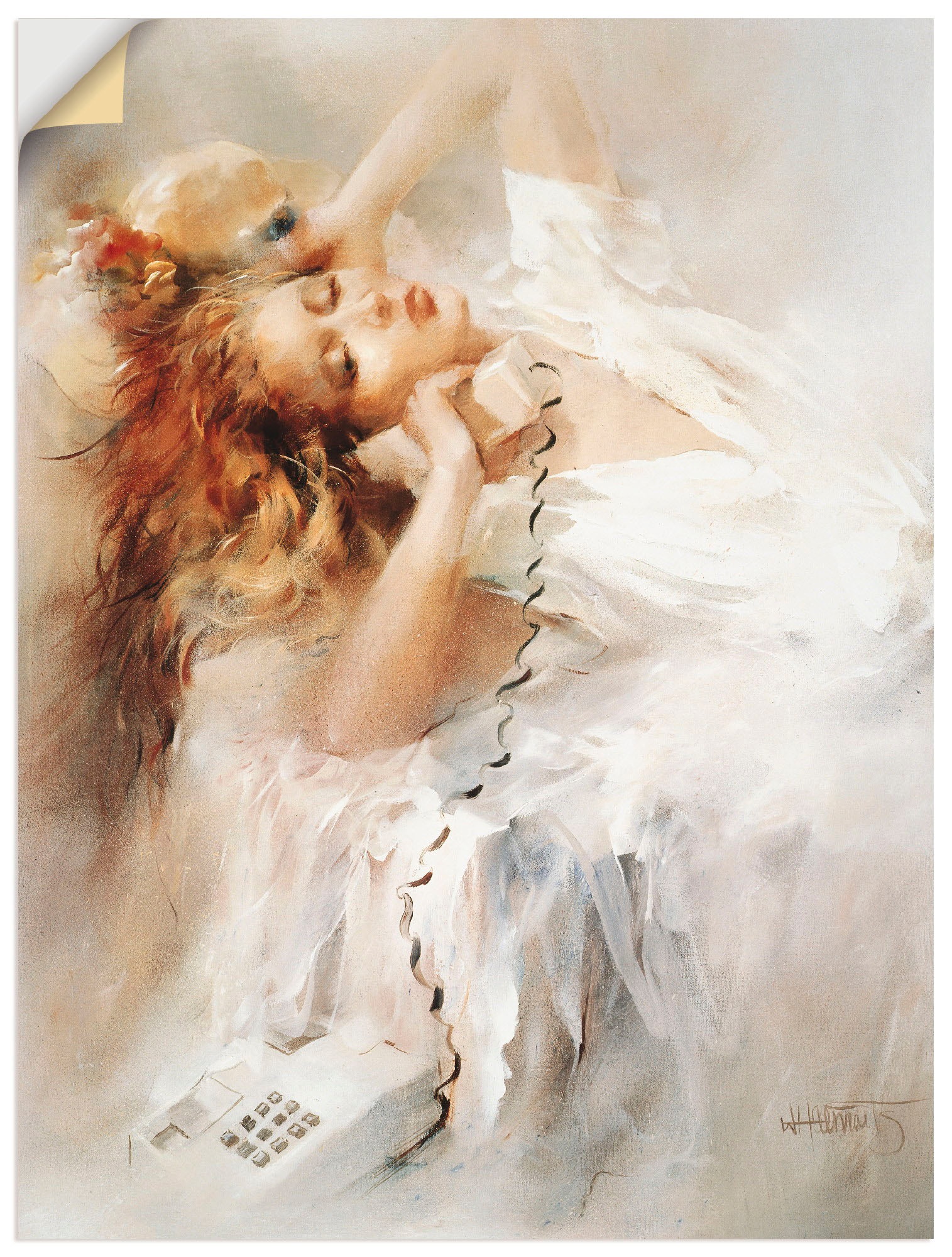 Image of Artland Wandbild »Hoffnungsvoll«, Frau, (1 St.), in vielen Grössen & Produktarten -Leinwandbild, Poster, Wandaufkleber / Wandtattoo auch für Badezimmer geeignet bei Ackermann Versand Schweiz