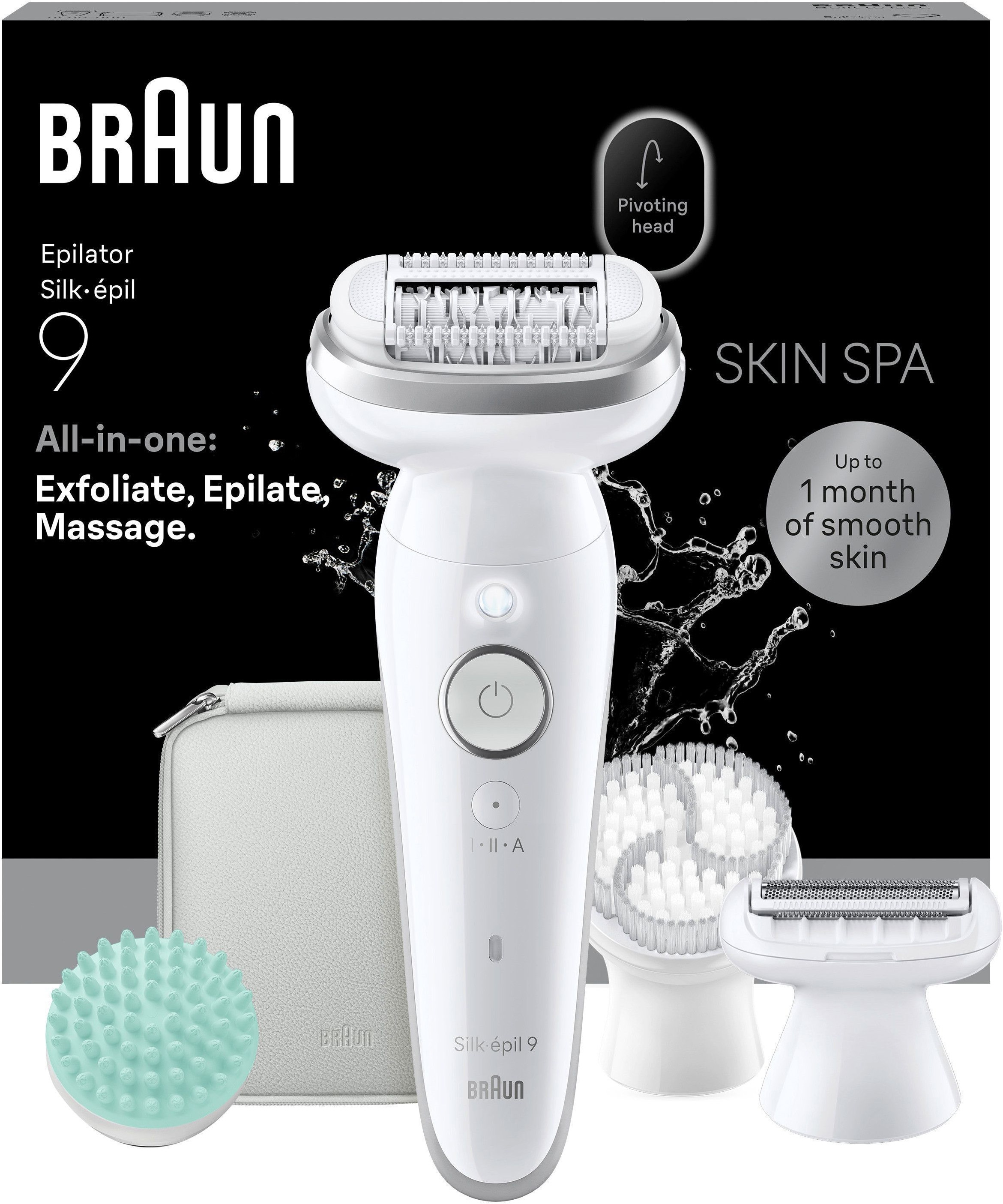Image of Braun Epilierer "Silk-épil SkinSpa 9 SES9-080 (Modell 2026) 9-381 (Modell 2025)" Ganzkörper Beautyset