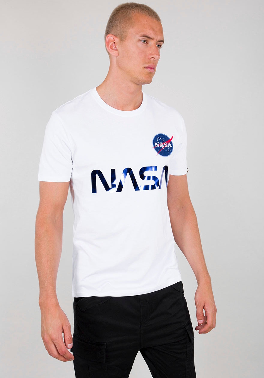 Alpha Industries Rundhalsshirt »Nasa Reflective Tee«