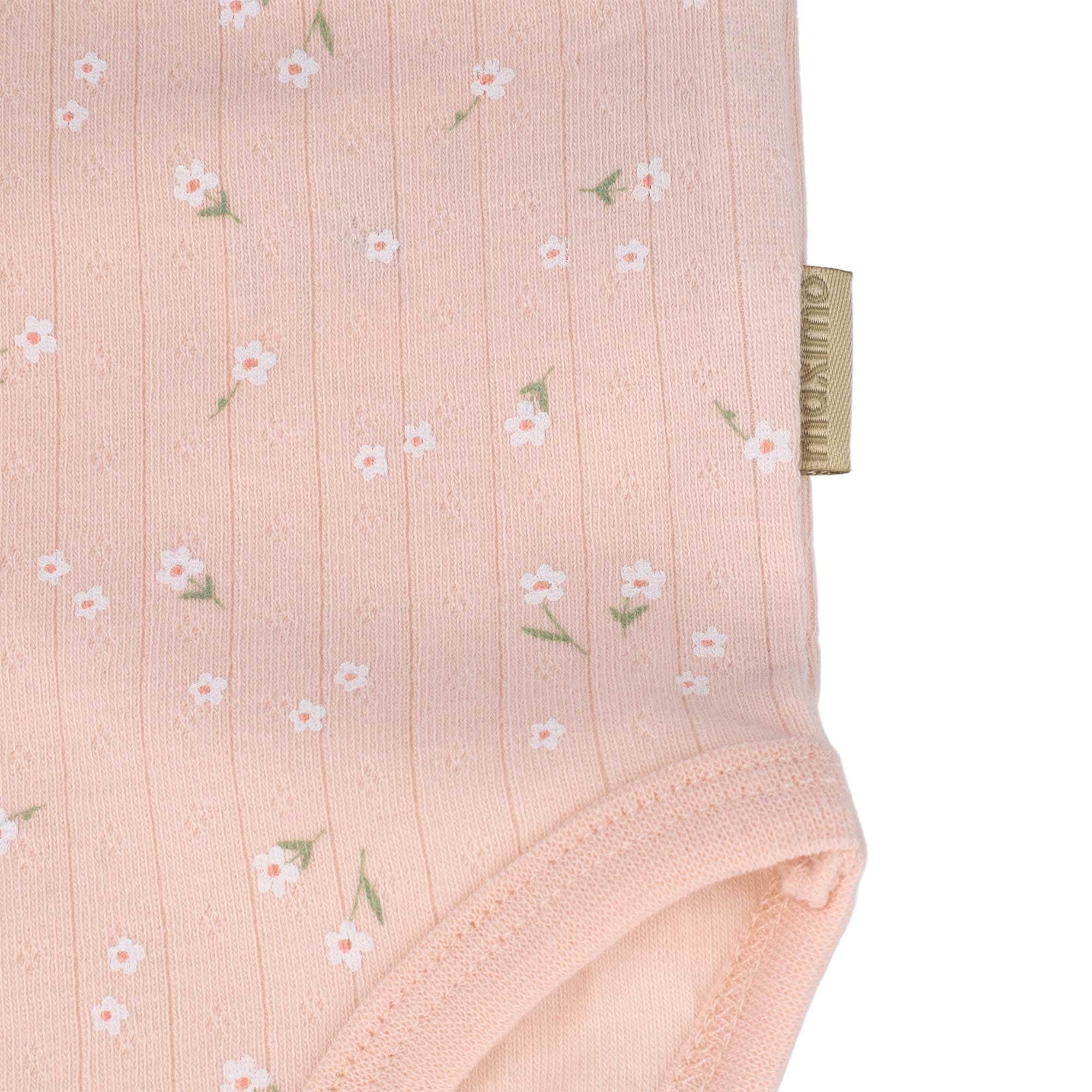 MAXIMO Body à manches courtes 1 rose pâle, imprimé floral intégral, manches courtes, bébé fille