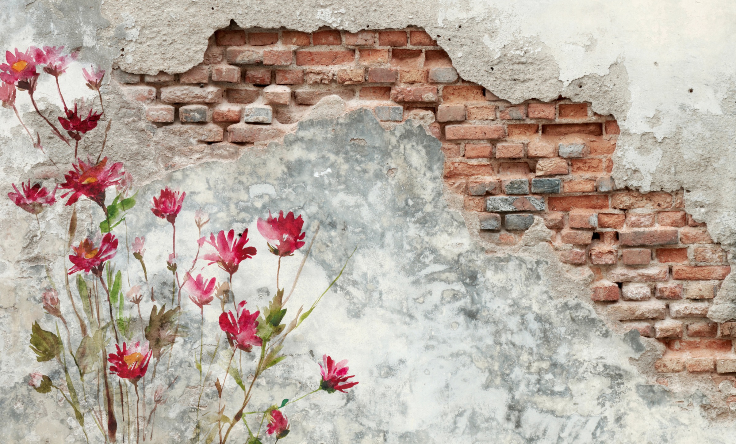 Image of Papermoon Fototapete "Brickwall" glatt