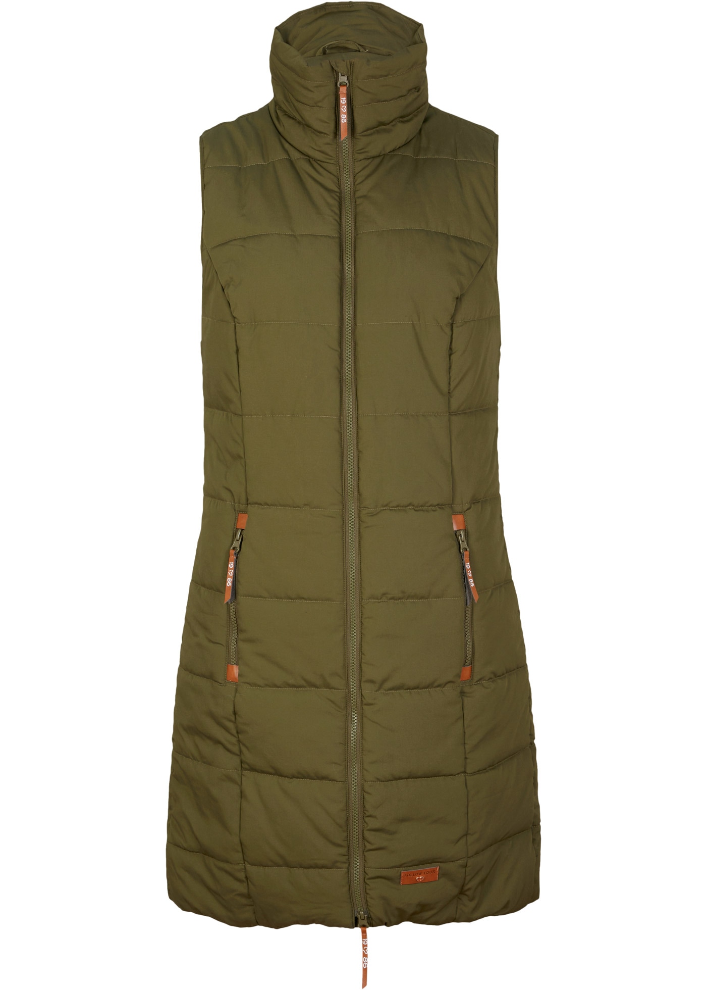 bonprix Gilet long Longweste mit Stehkragen