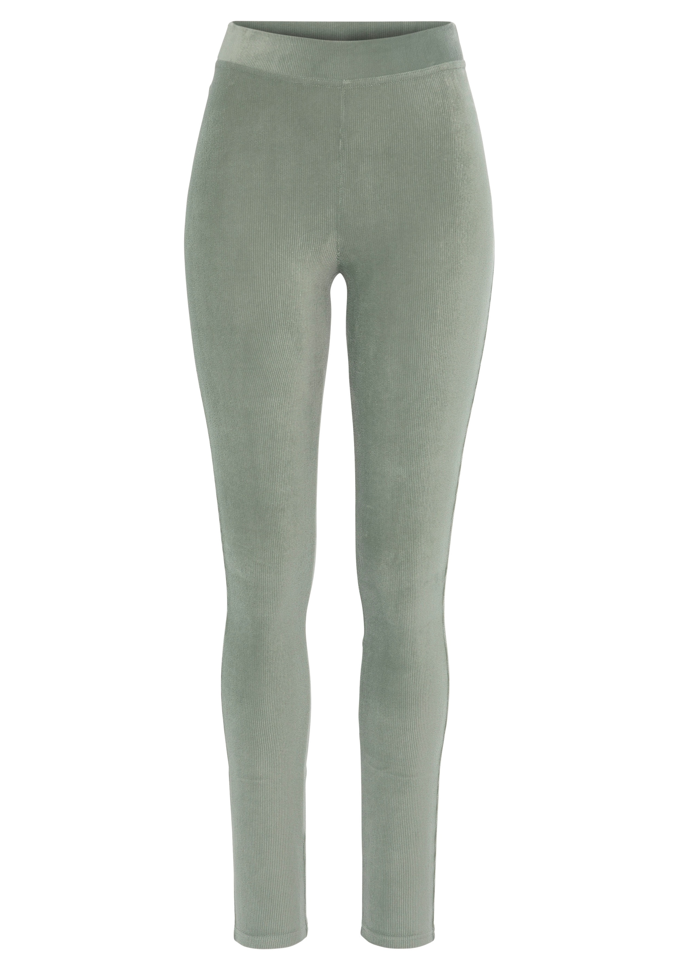LASCANA Leggings, aus weichem Material in Cord-Optik