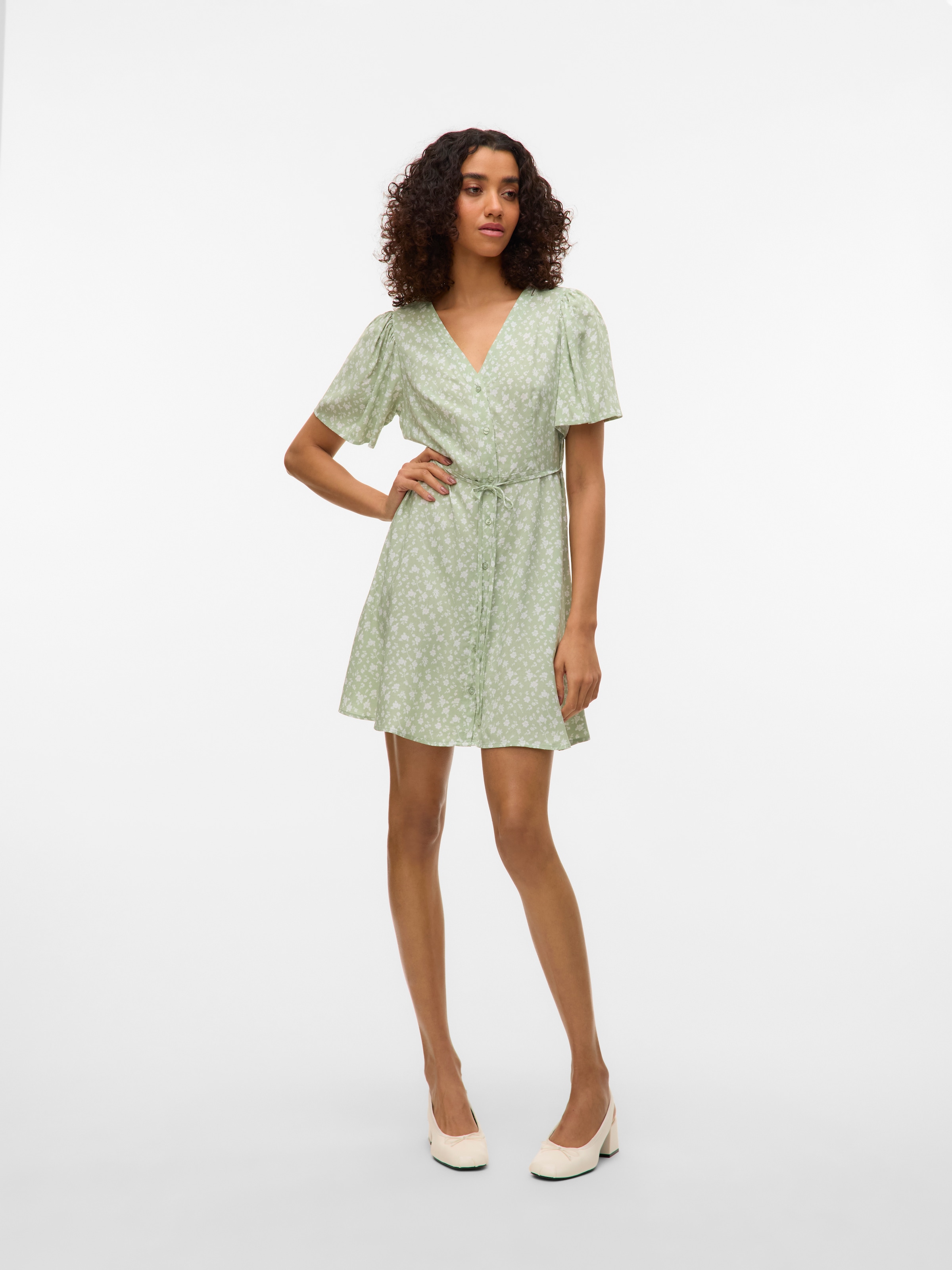 Vero Moda Minikleid »VMALBA SS SHORT DRESS WVN NOOS«