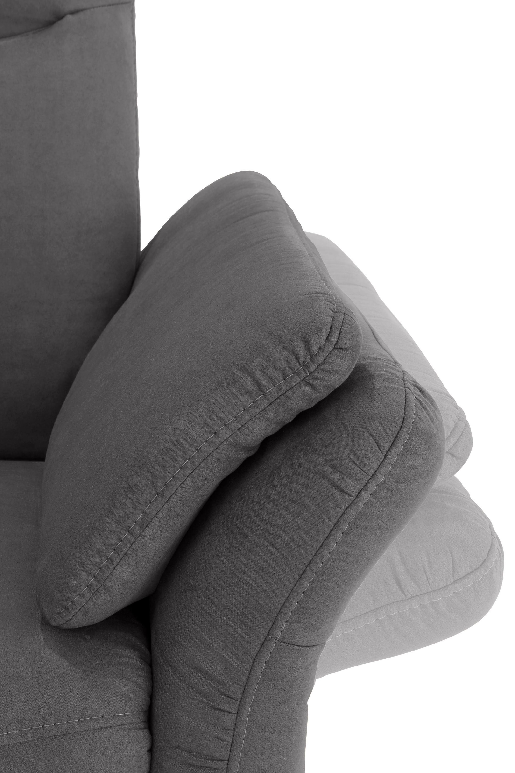 Home affaire Canapé d'angle »Tahoma L-Form« mit Armlehnfunktion, wahlweise Bettfunktion, Schublade, Relaxfunktion