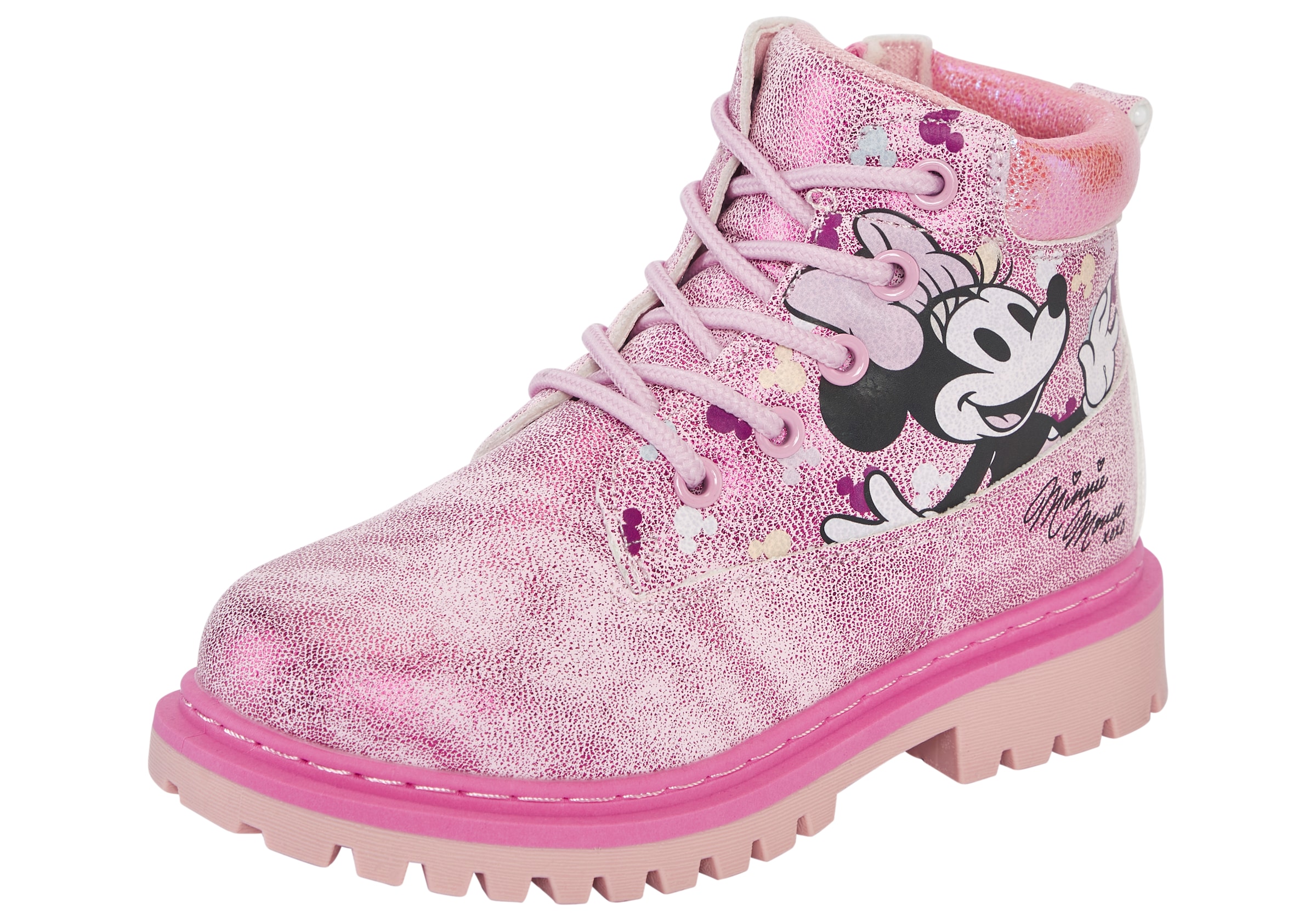 Image of Disney Schnürboots "MINNIE" Winterschuhe, Winterboots, Schnürstiefel, Winterstiefel