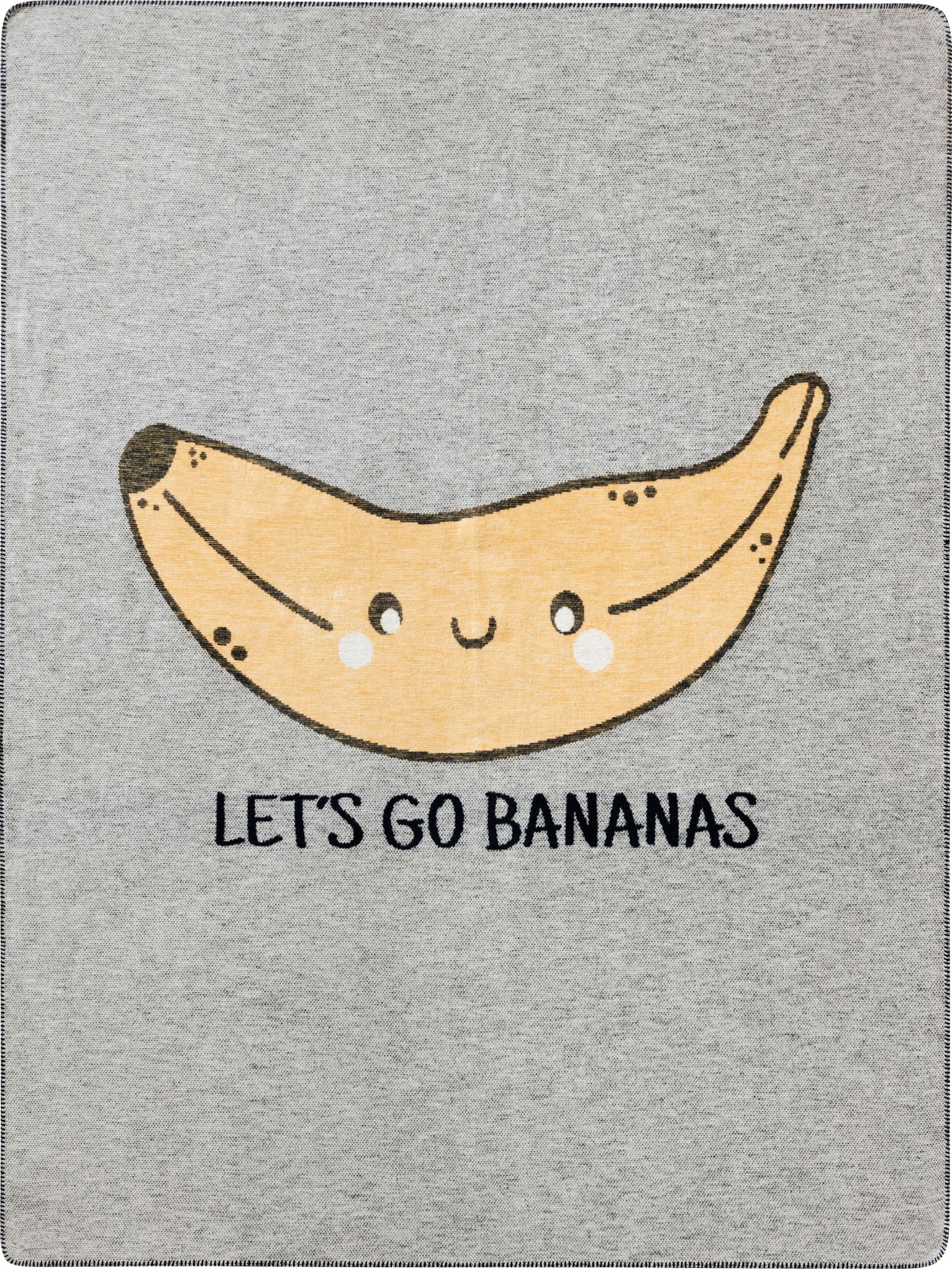 Image of BIEDERLACK Kinderdecke »Banana«, mit jugendlichem Spruch und Motiv, Kuscheldecke bei Ackermann Versand Schweiz