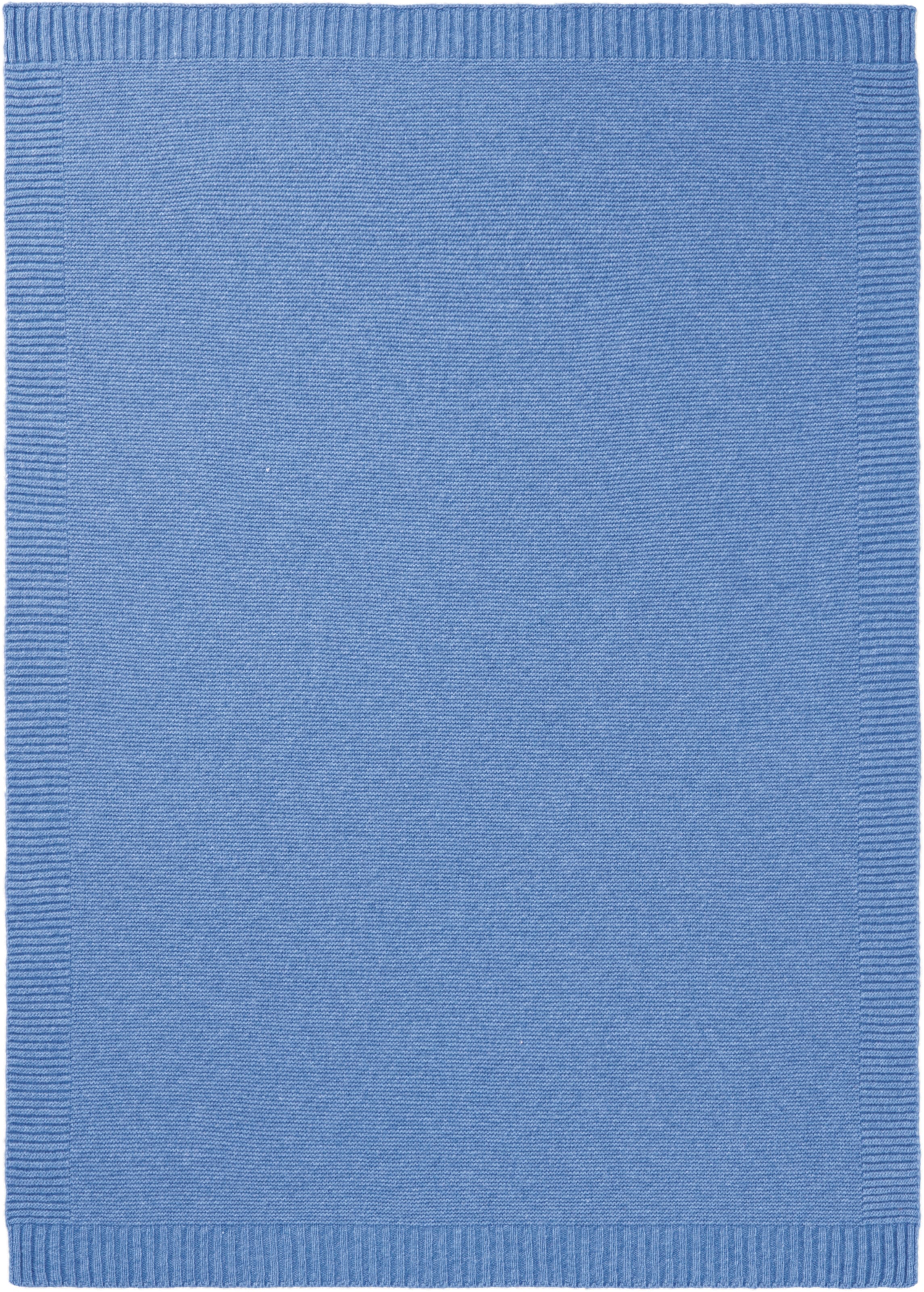 Image of Biederlack Babydecke "Babydecke Wool Knit" 75 x 100, mit kontrastfarbigem Patentrand