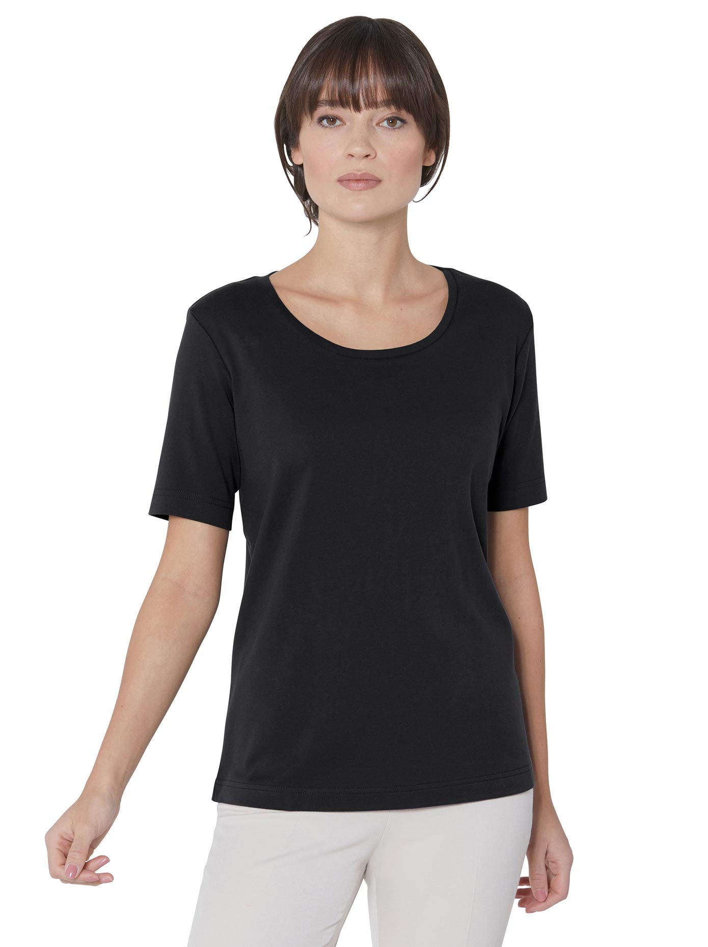 Image of CREATION L PREMIUM Kurzarmshirt »Baumwoll-Shirt«, (1 tlg.) bei Ackermann Versand Schweiz