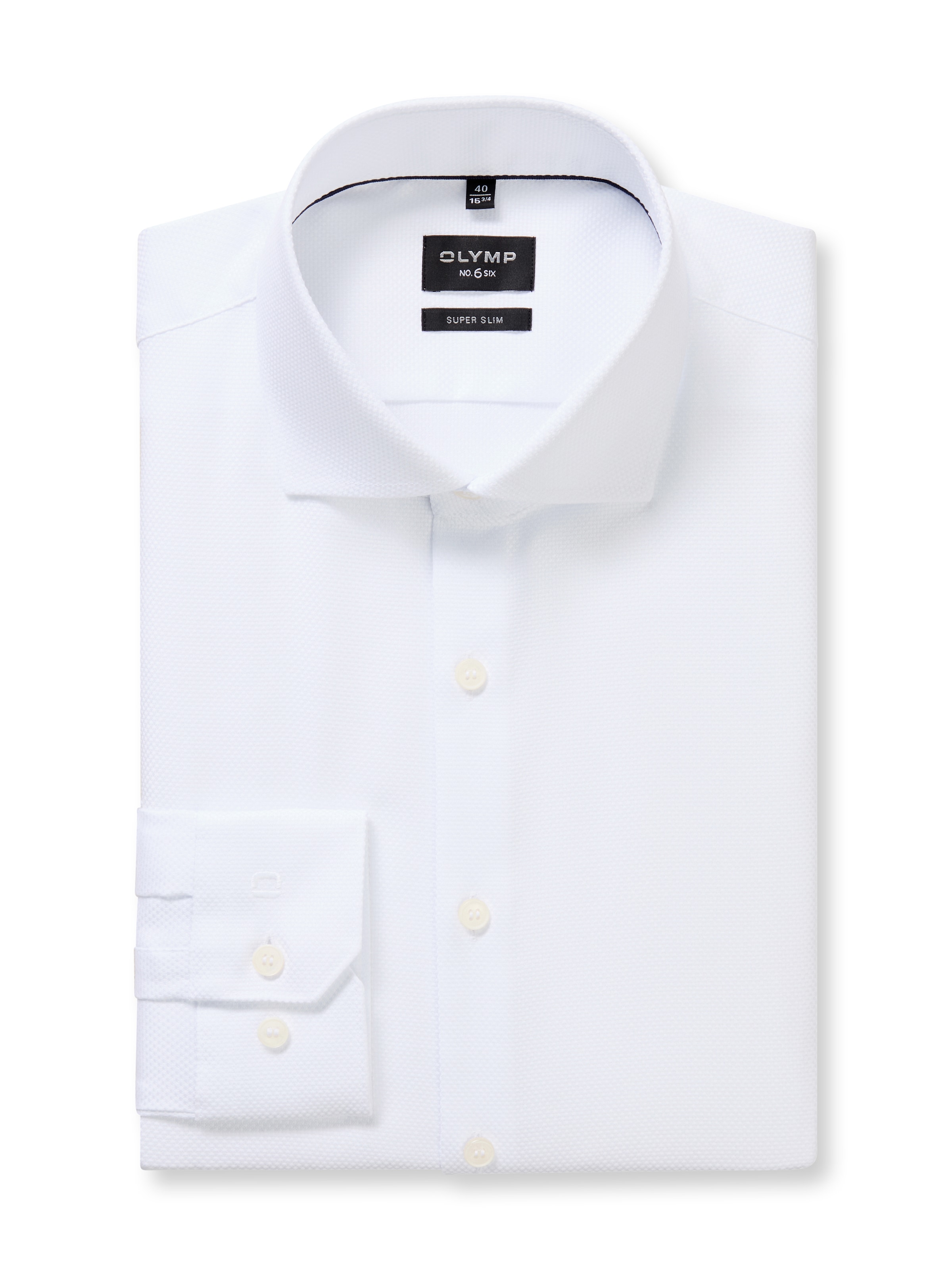 OLYMP Langarmhemd »No 6 six« Royal Kentkragen, Businesshemd, super slim fit