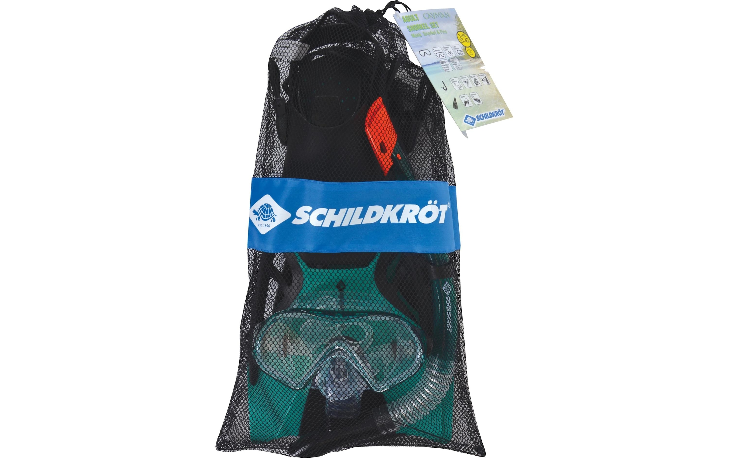 Schildkröt Funsports Masque de plongée »Funsports Schildkröt Schnorchel Set Cayman 3-teilig, Grösse S/M«