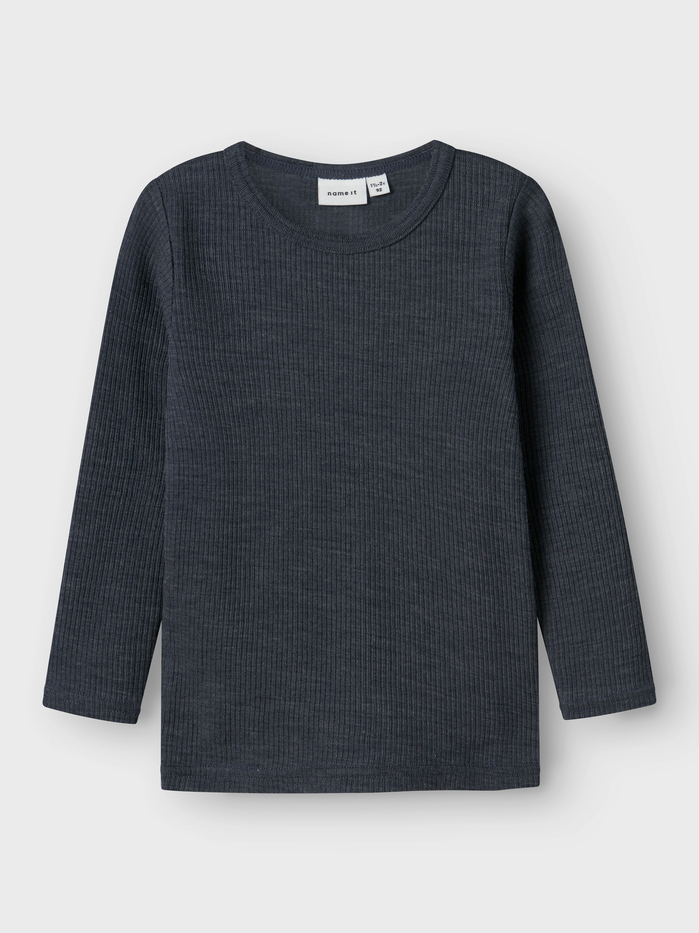 Name It Langarmshirt »NMNWAX WOOL RIB LS TOP NOOS«, aus reiner Merinowolle