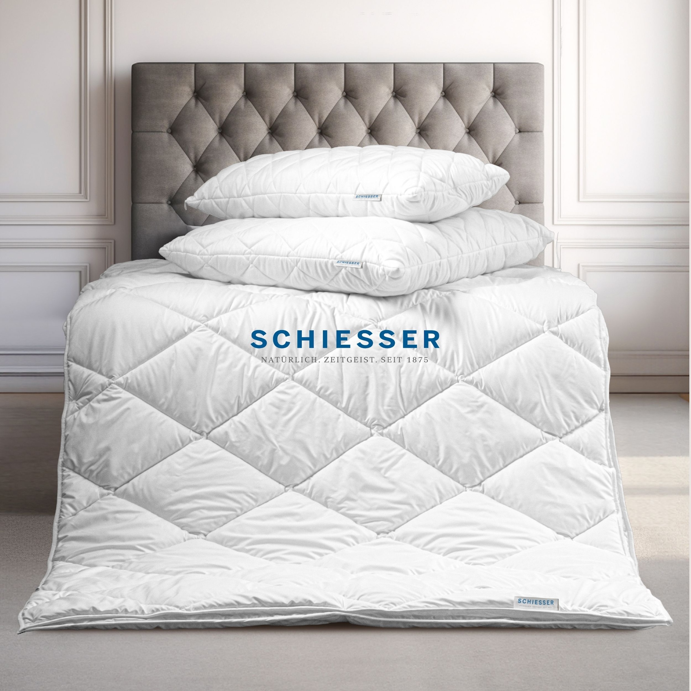 Schiesser Microfaserbettdecke »Hygge leichte Ganzjahressteppdecke mit flauschiger Füllung« normal 1 Stk. tlg. STANDARD 100 by OEKO-TEX® zertifiziert