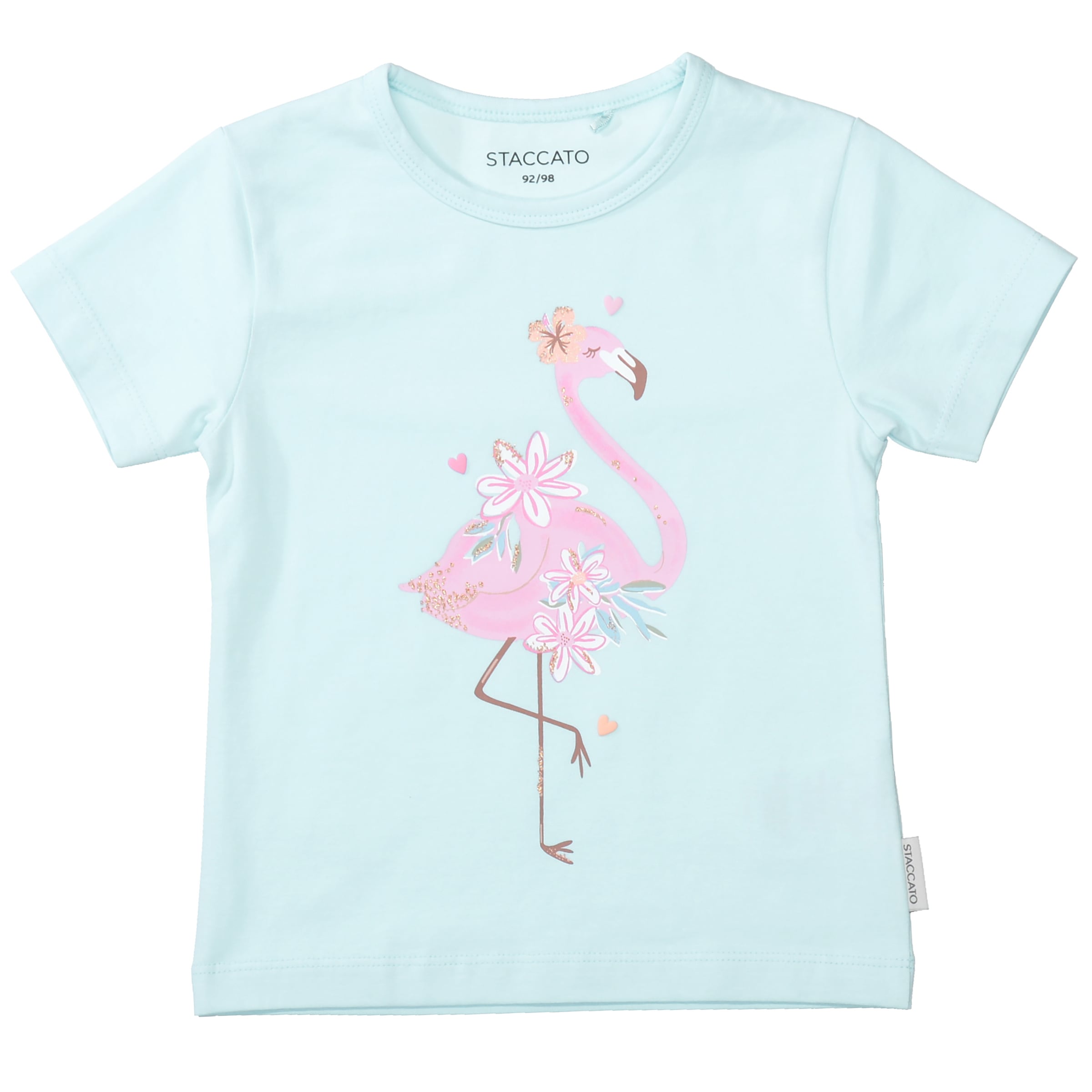 STACCATO T-shirt 2 pièces 2er Pack mit Flamingo-Motiven, Allover-Druck, für Girls