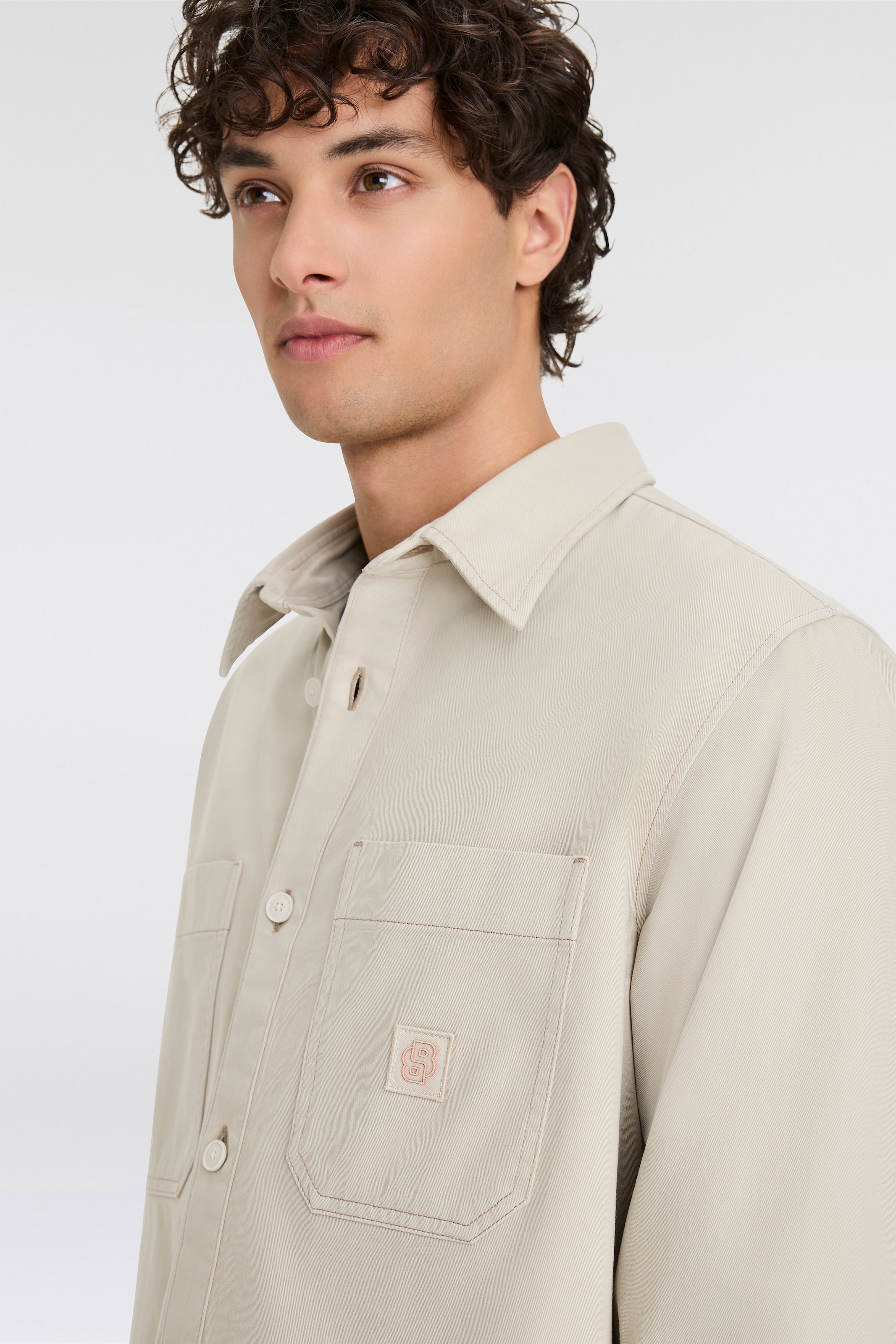 BOSS ORANGE Hemdjacke »Lerato«, mit Logo-Details